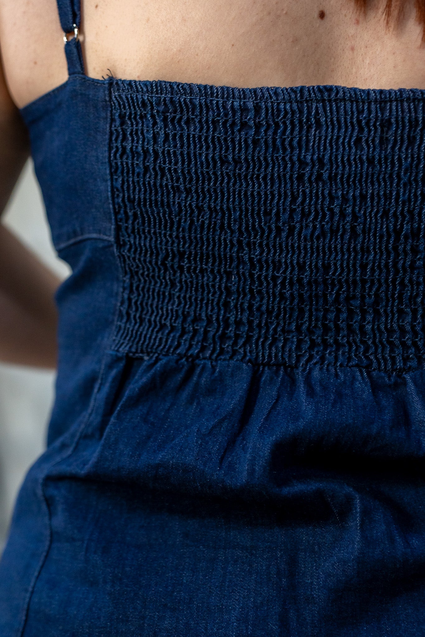 Blusa Tirantes Denim Curvy Oscuro