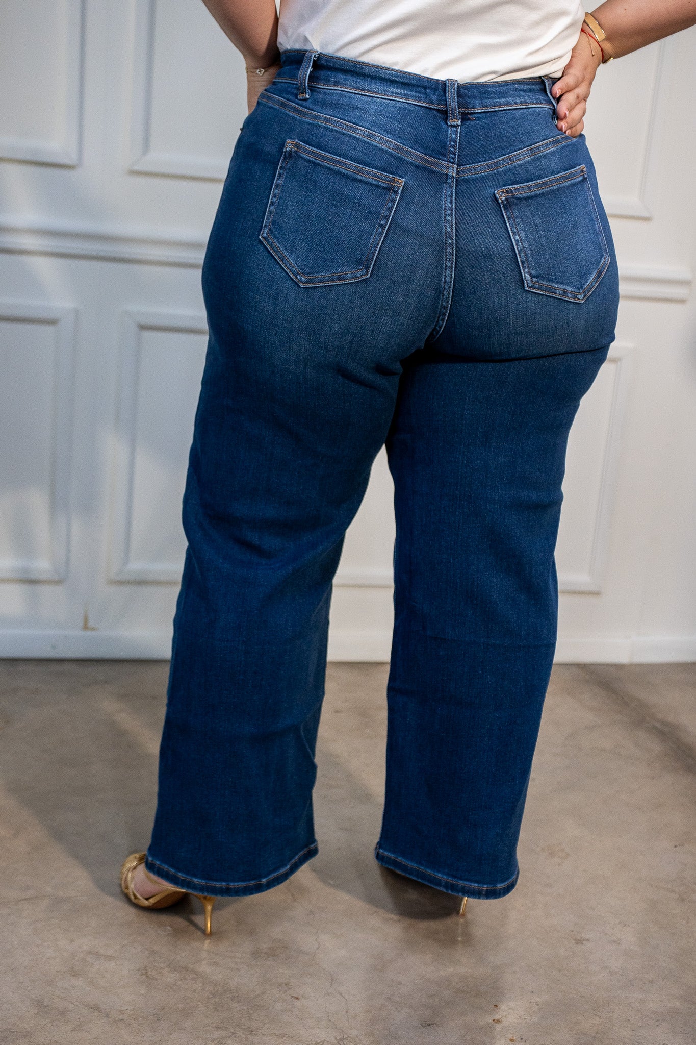 Jeans Curvy Recto Crossover Oscuro