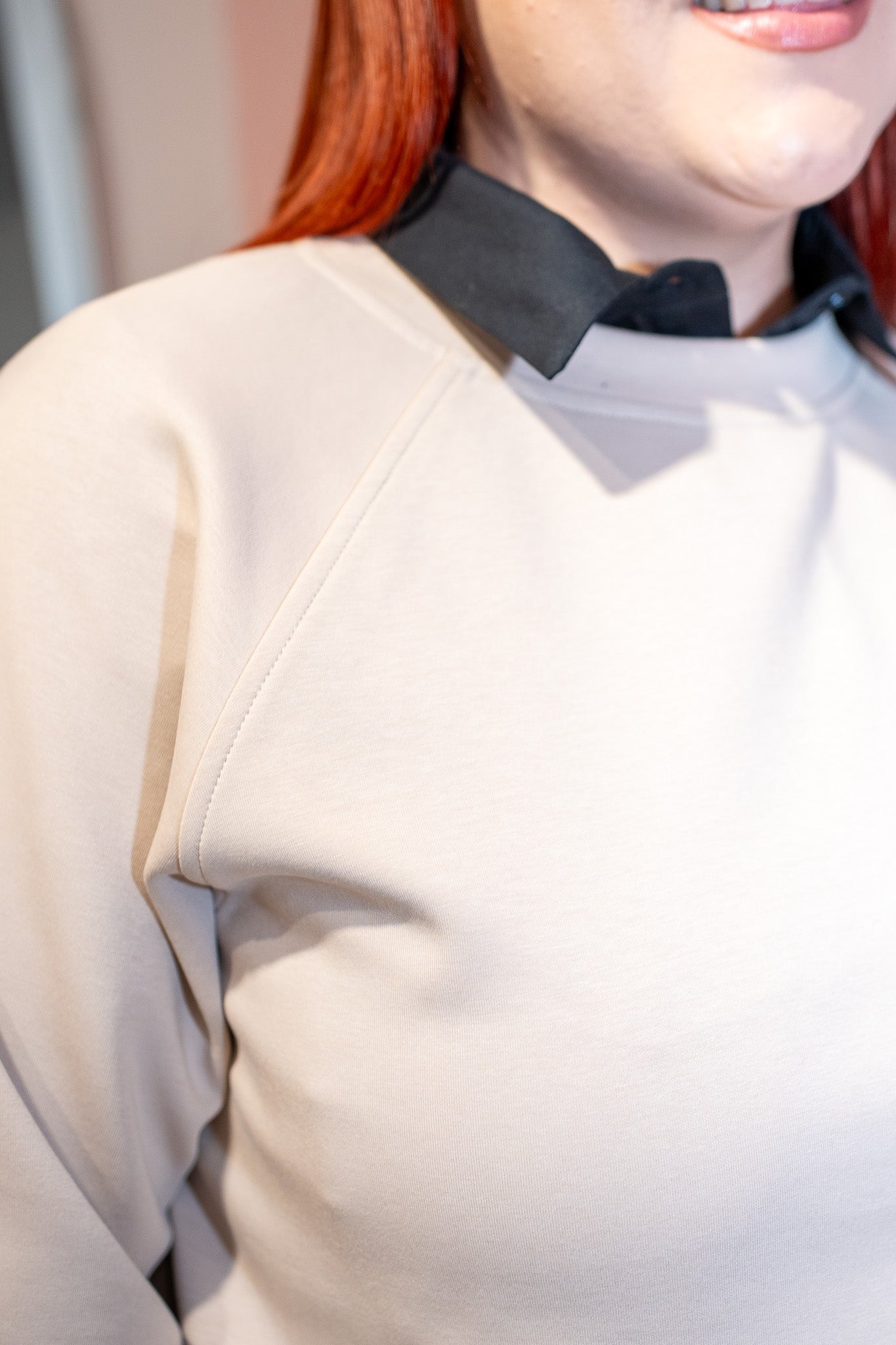Camisa Curvy Lisa Stretch Manga Larga