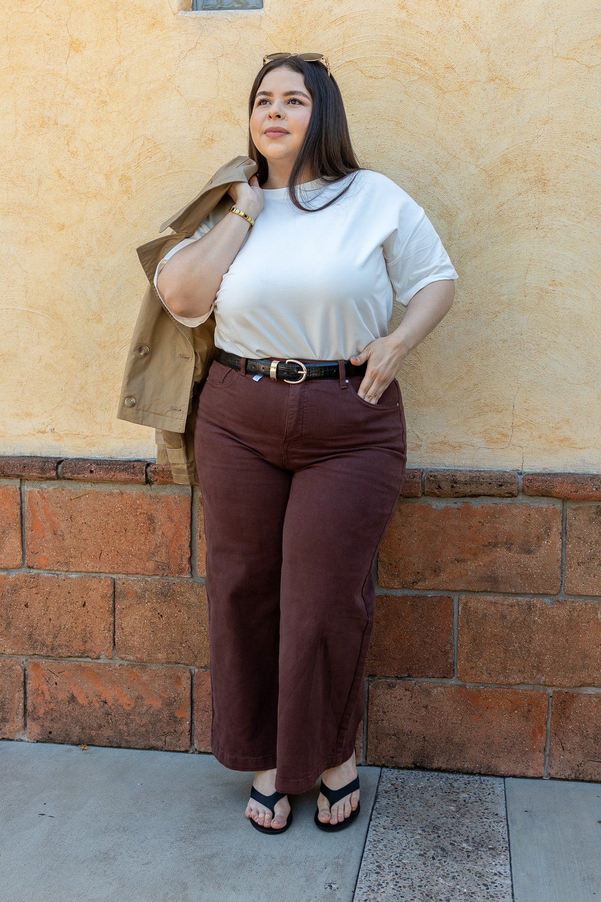 Playera Curvy Oversize Algodón Stretch Comodidad Urbana