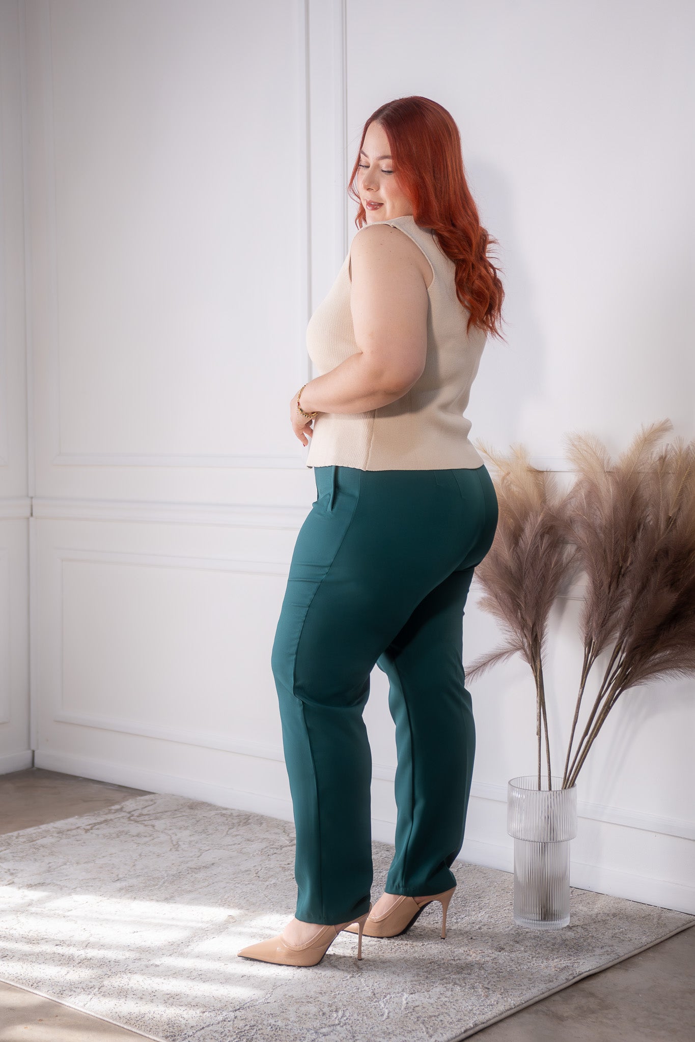 pantalon tipo zara verde