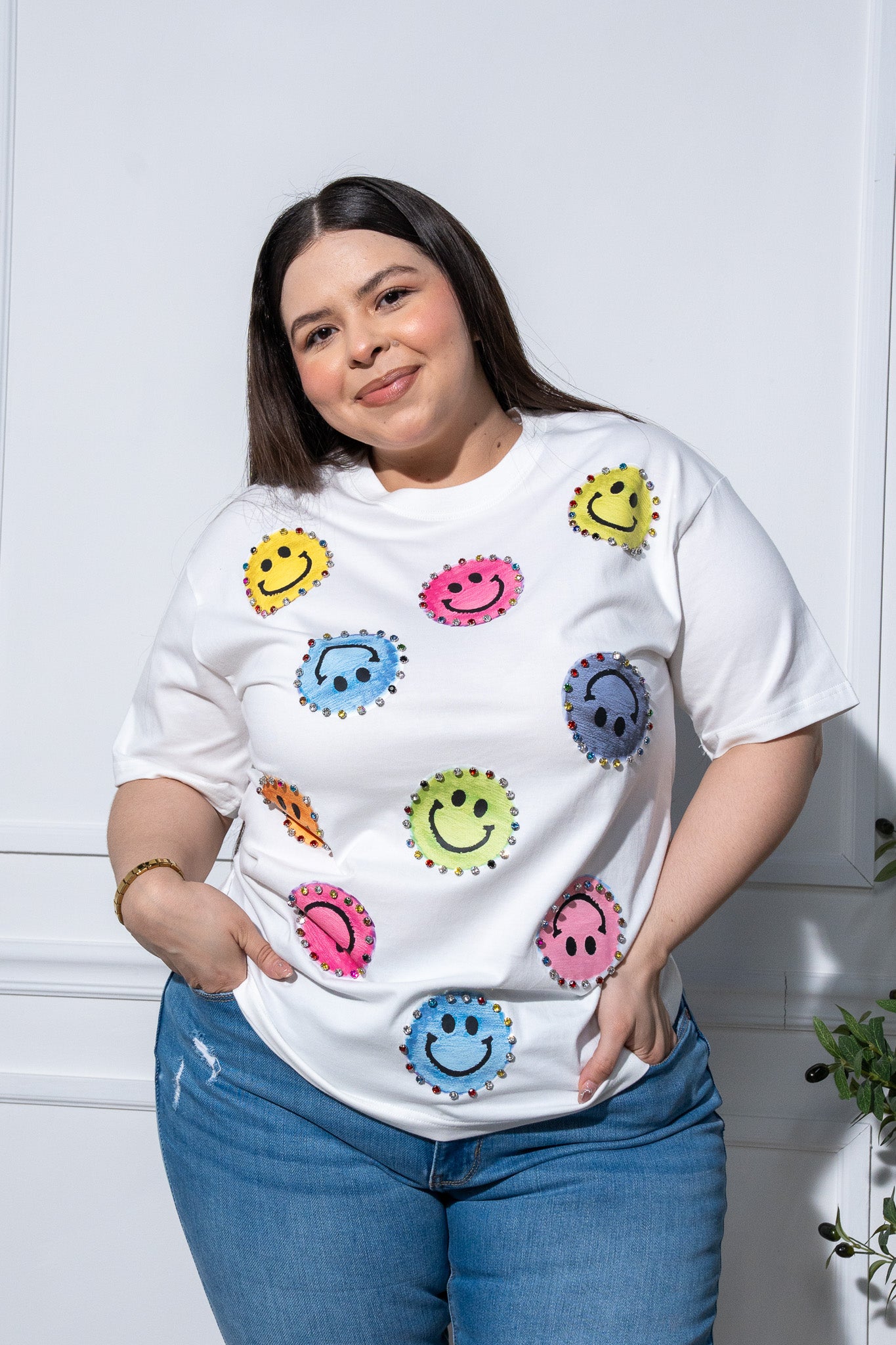 Skinny jeans, plain faded