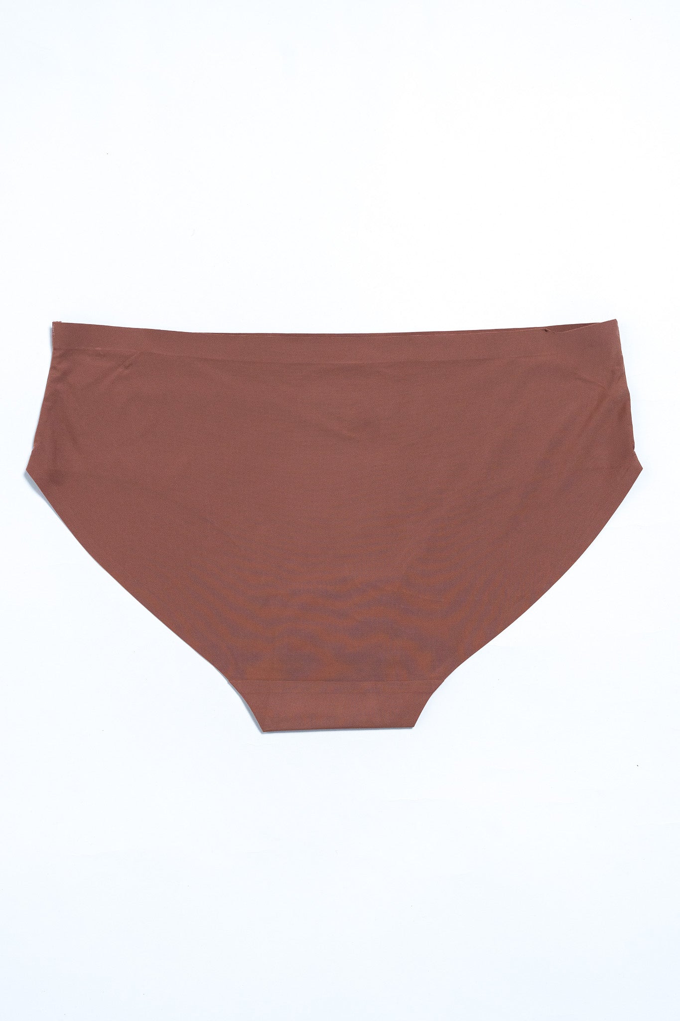 Panti Curvy Liso Café Algodón Stretch Cómodo Tallas Extras