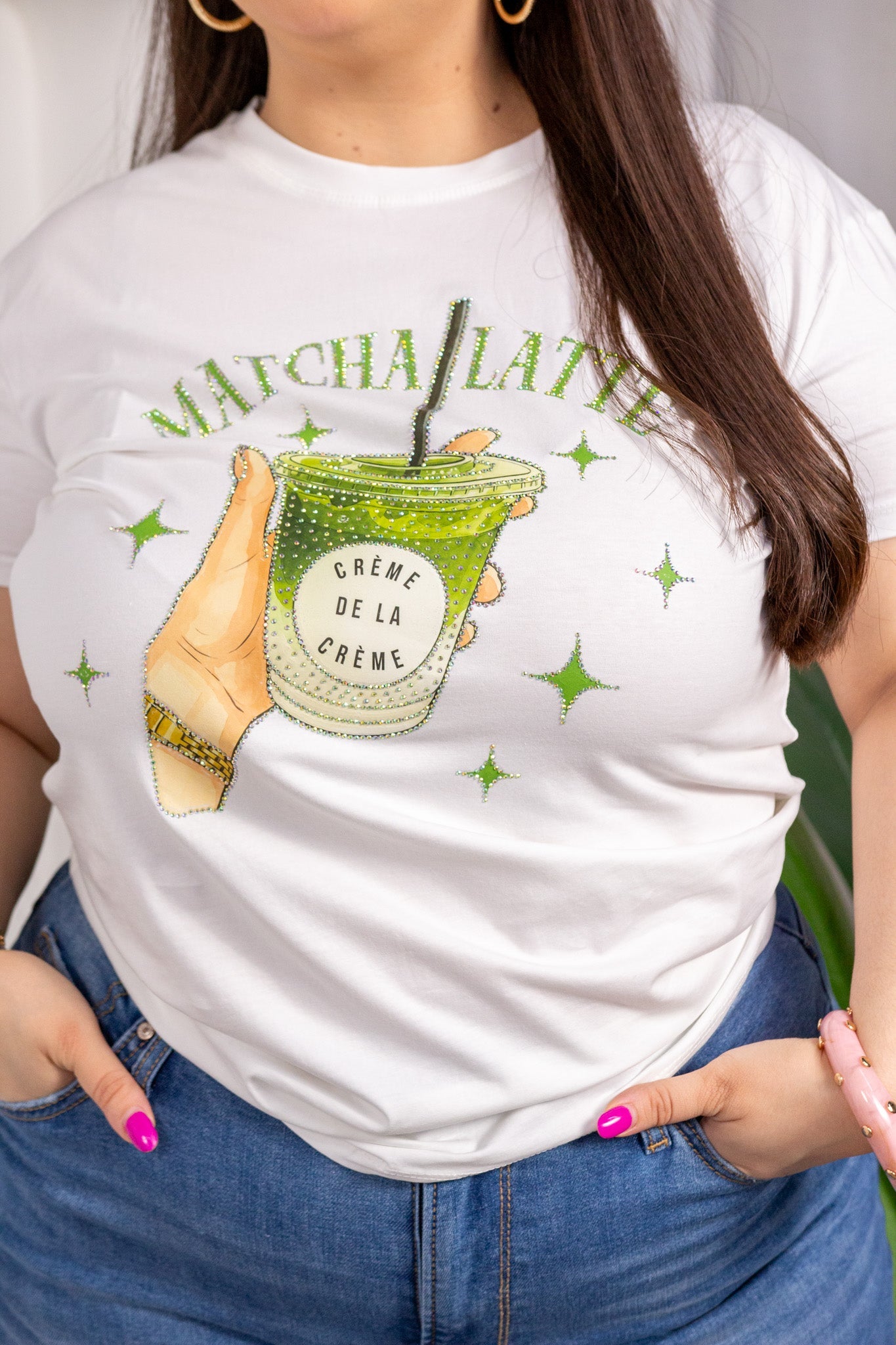 Playera matcha blanca - 3