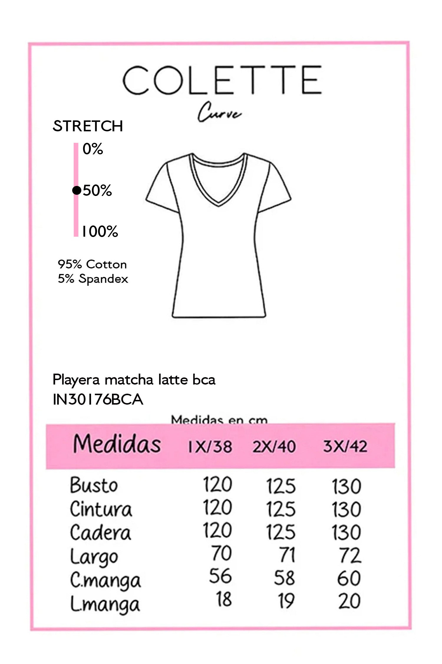 Playera Matcha Latte Curvy Blanco