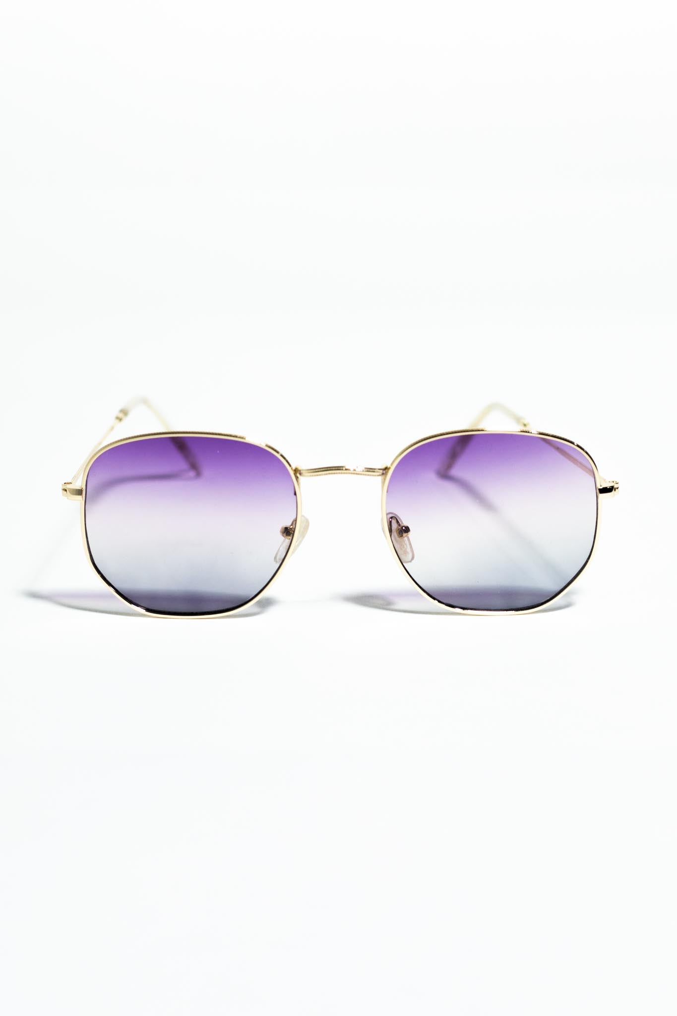 Lente de sol degradado morado