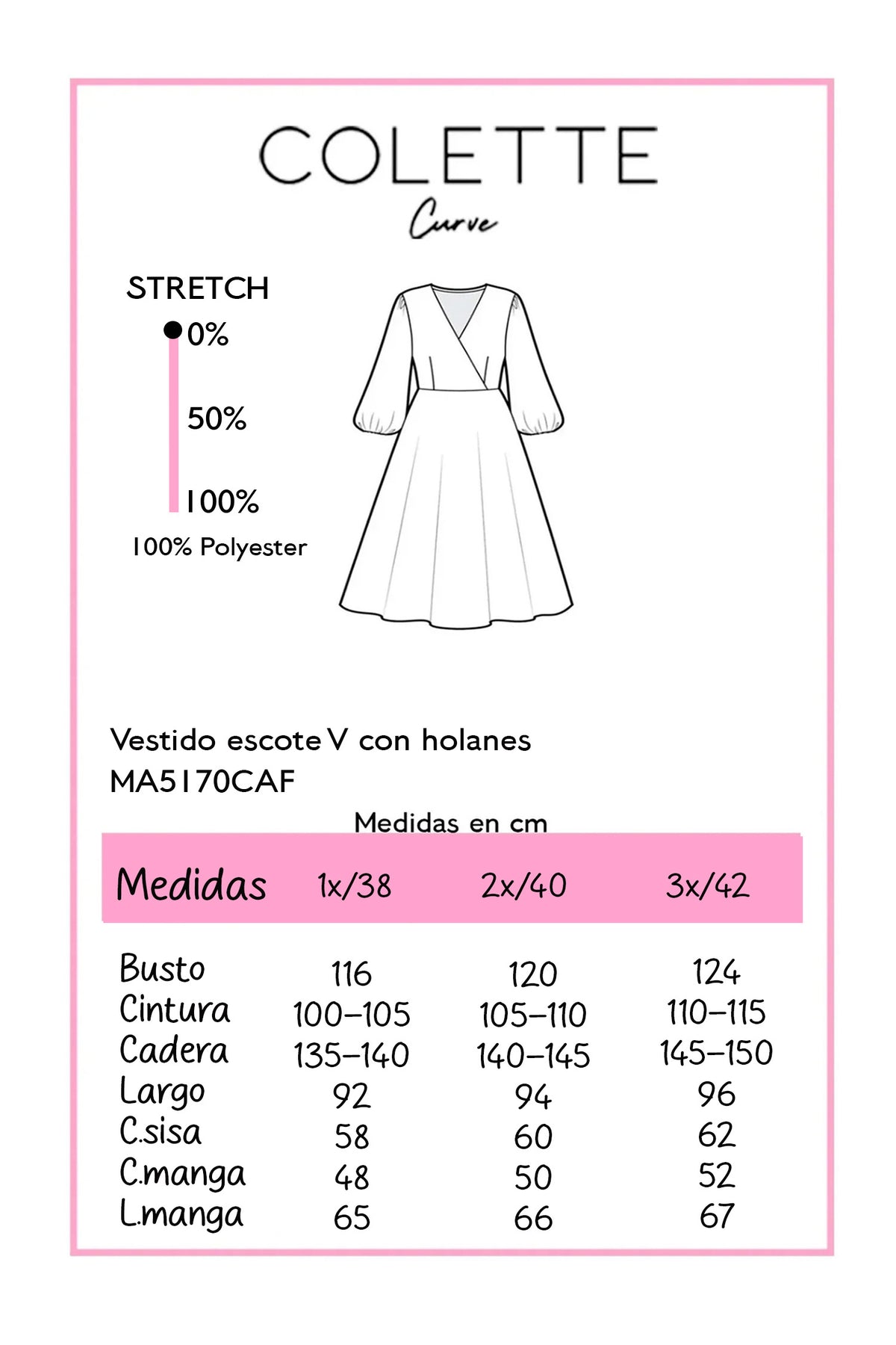Tabla de medidas MA5170CAF