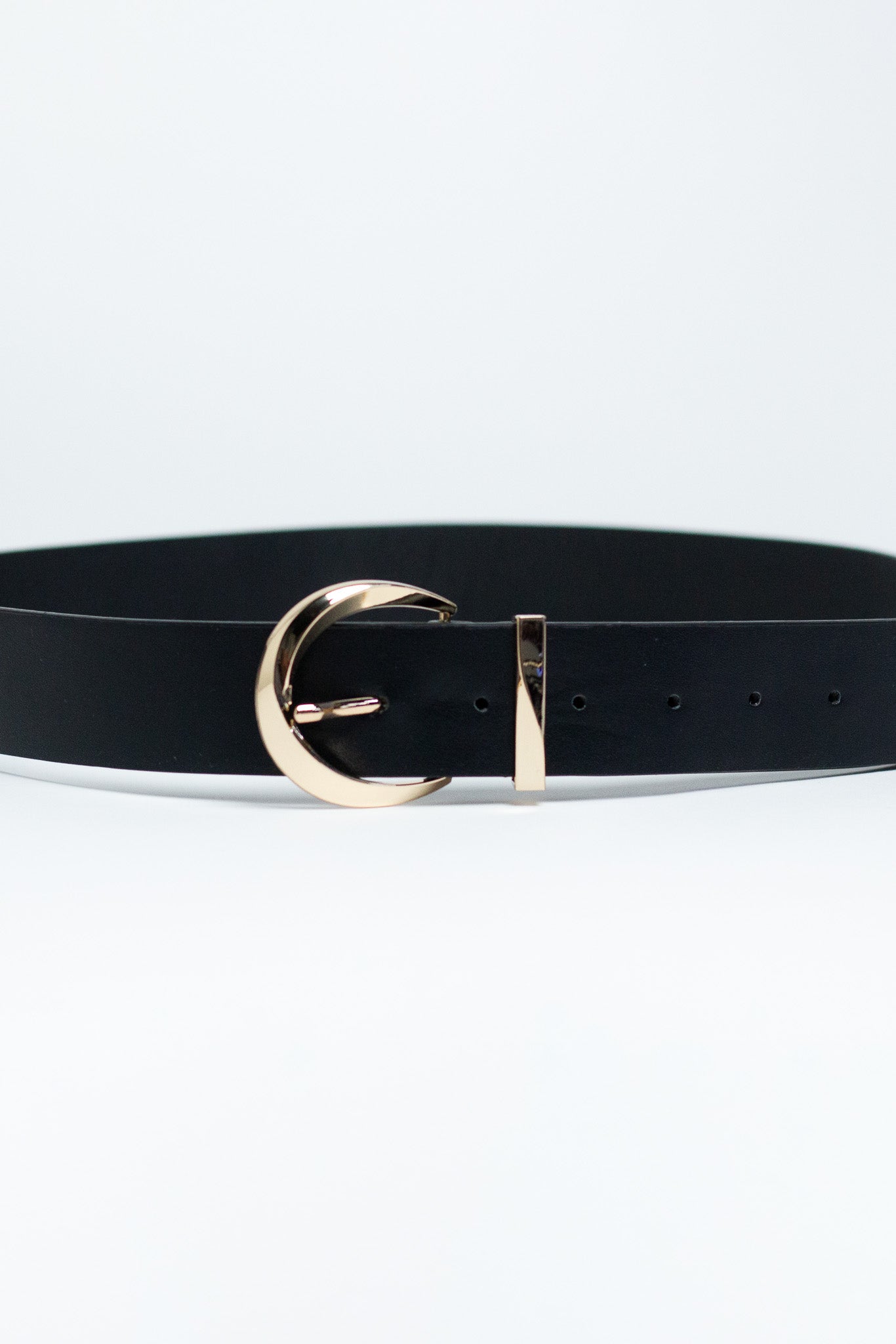 Cinto Golden Buckle Black