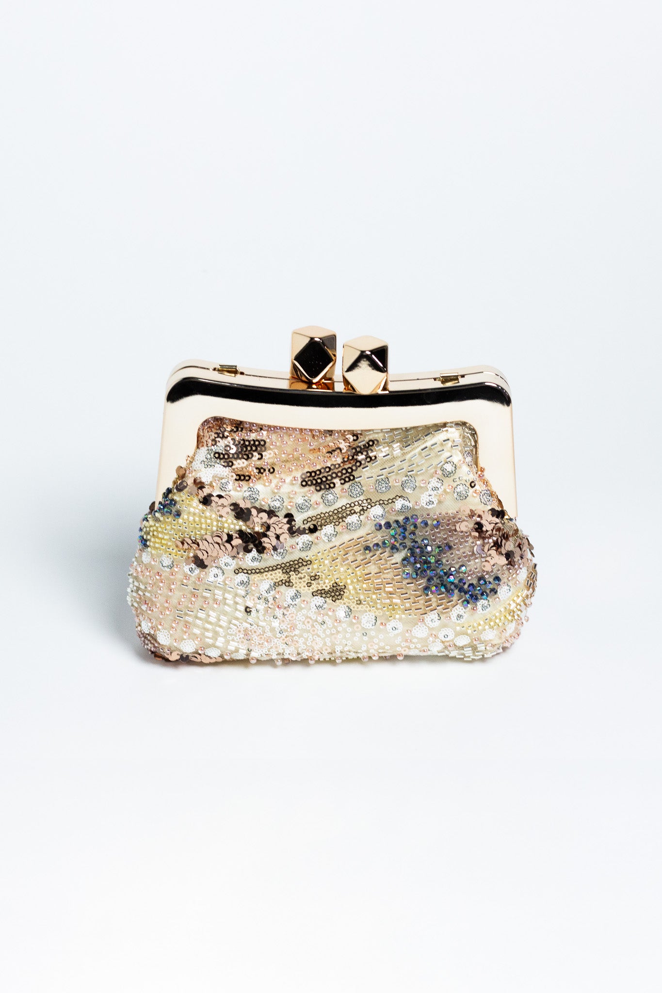 Bolsa de Fiesta con Lentejuelas Multicolor y Cadena Dorada