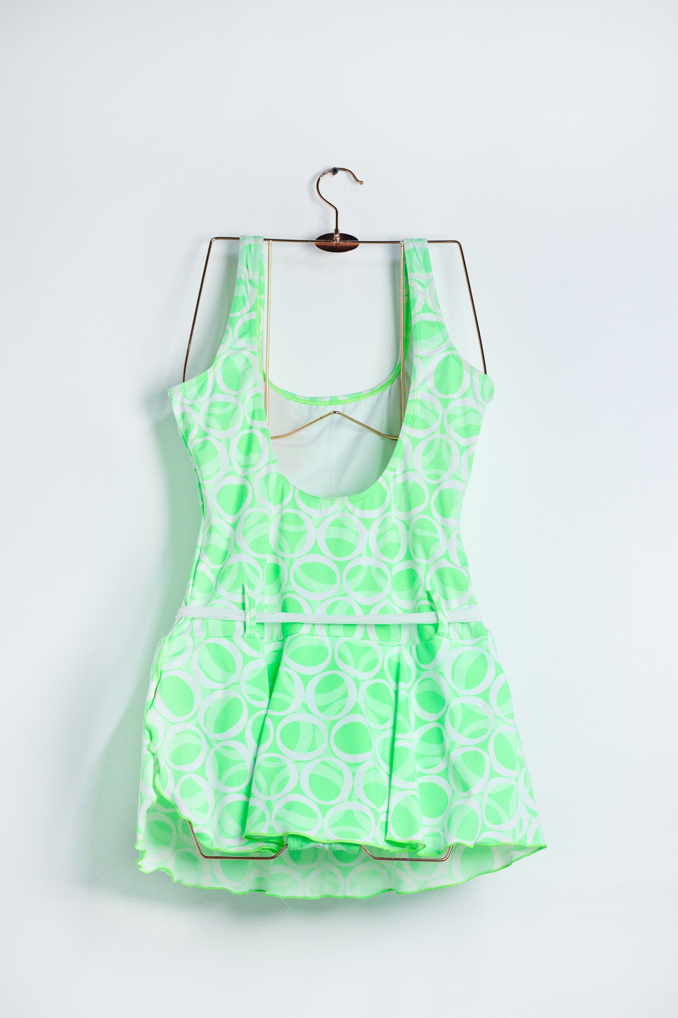 Traje de Baño Plus Size con Falda Verde