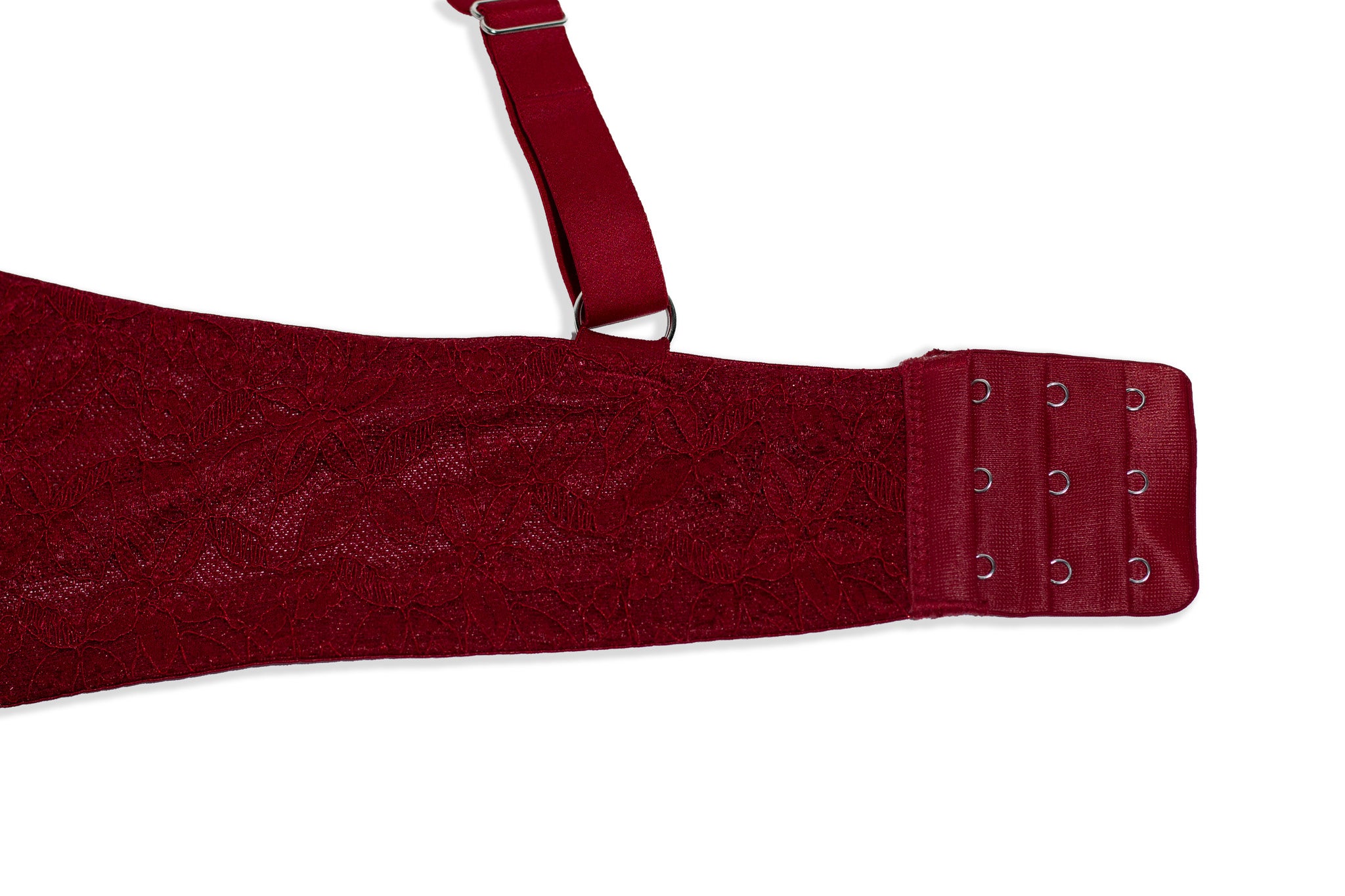 Brassier Curvy de Encaje Tinto