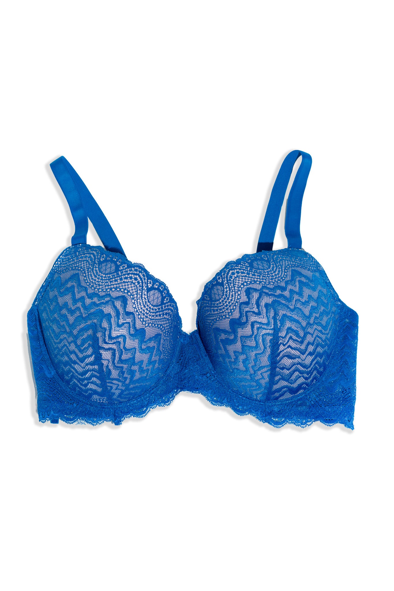 Brassier Curvy de Encaje Azul
