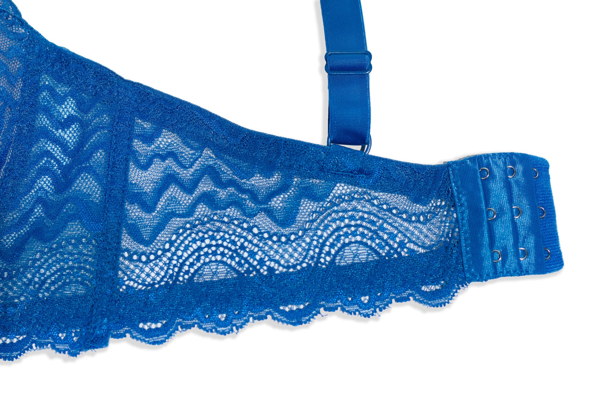 Brassier Curvy de Encaje Azul