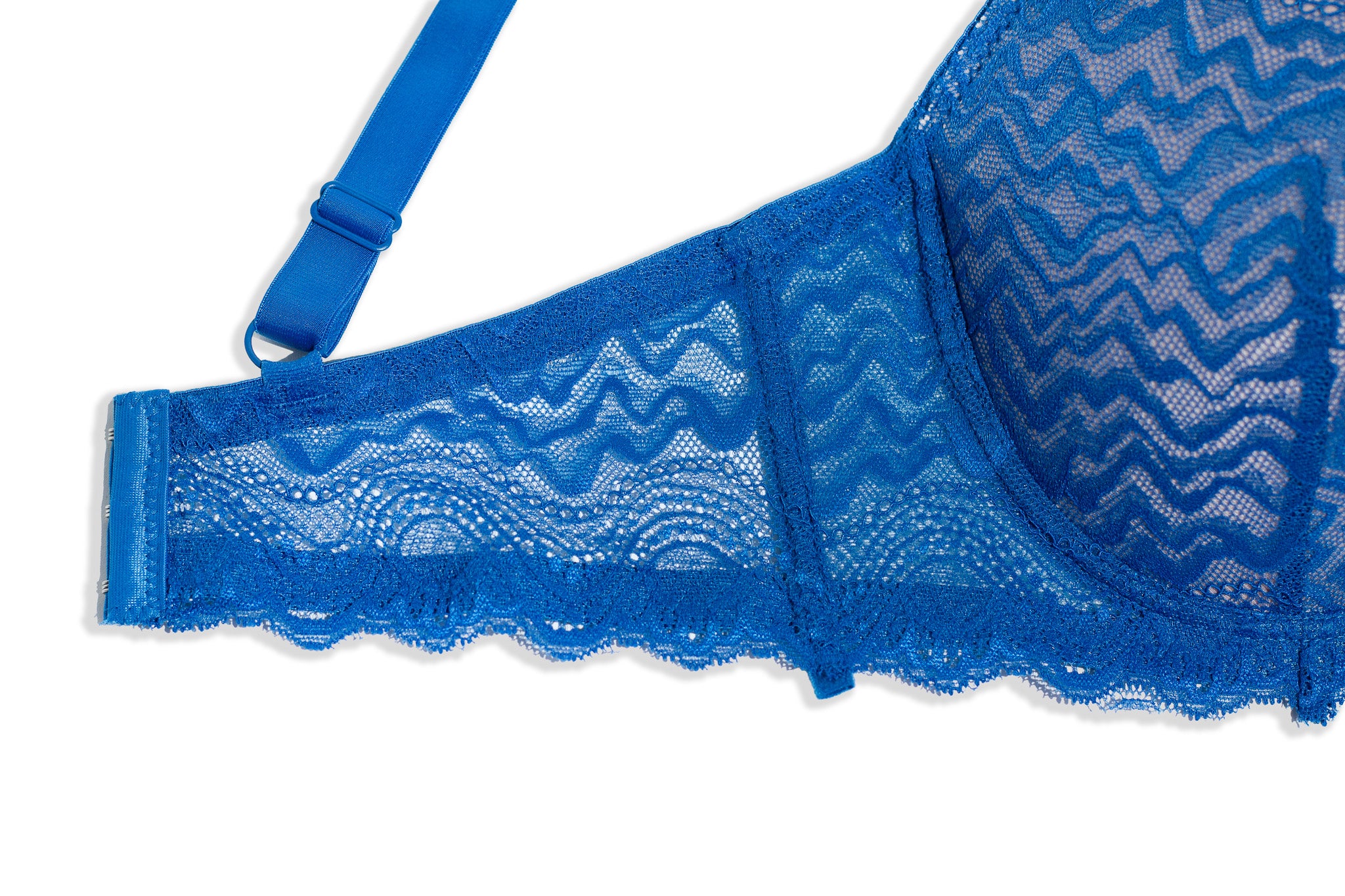 Brassier Curvy de Encaje Azul