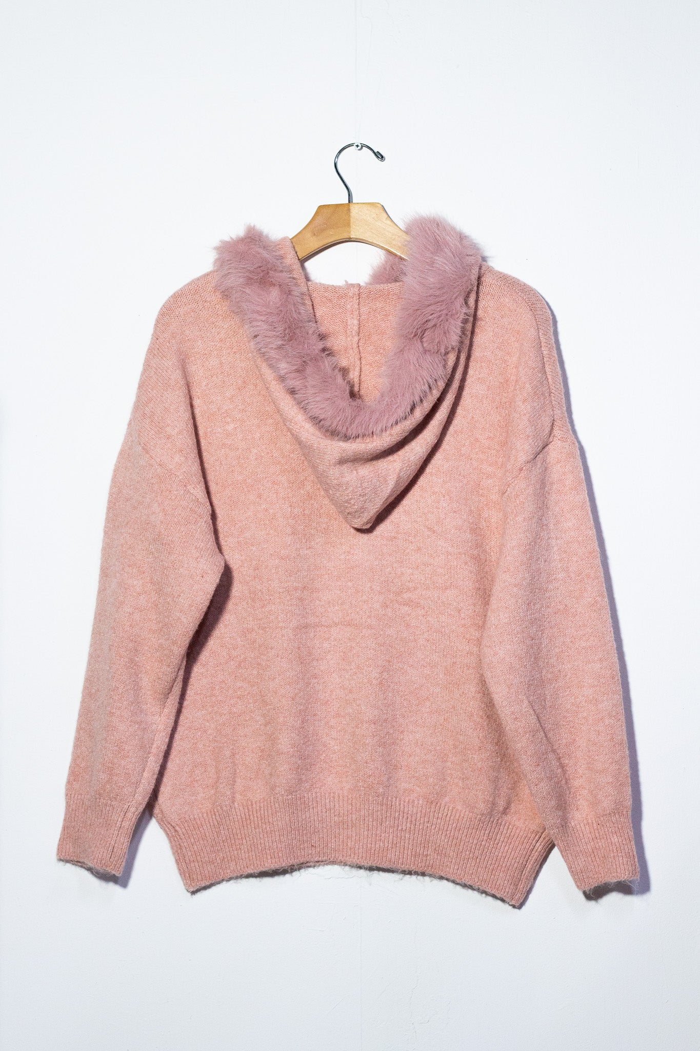 Sudadera con gorro oso piedras rosa