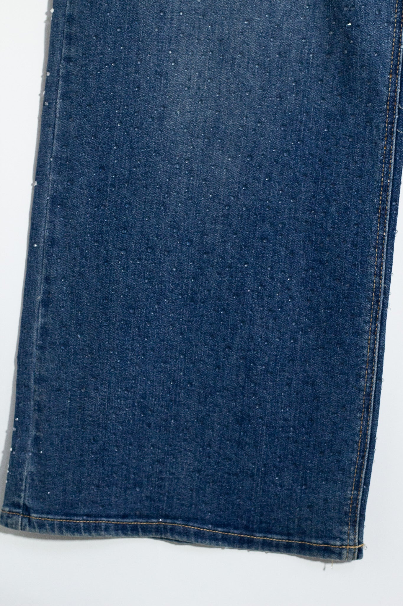 Jeans Recto Brillos Curvy Oscuro