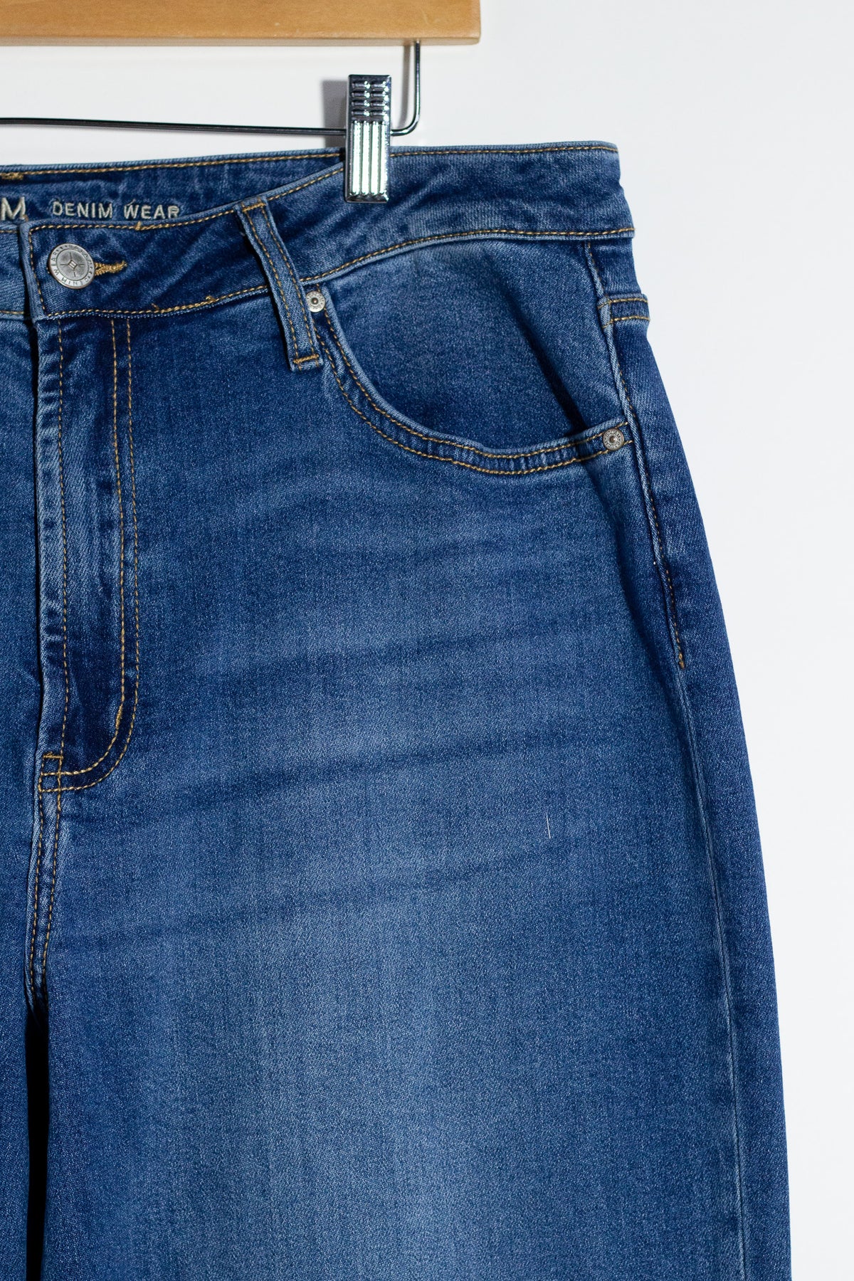 Jeans Recto Liso Curvy Oscuro