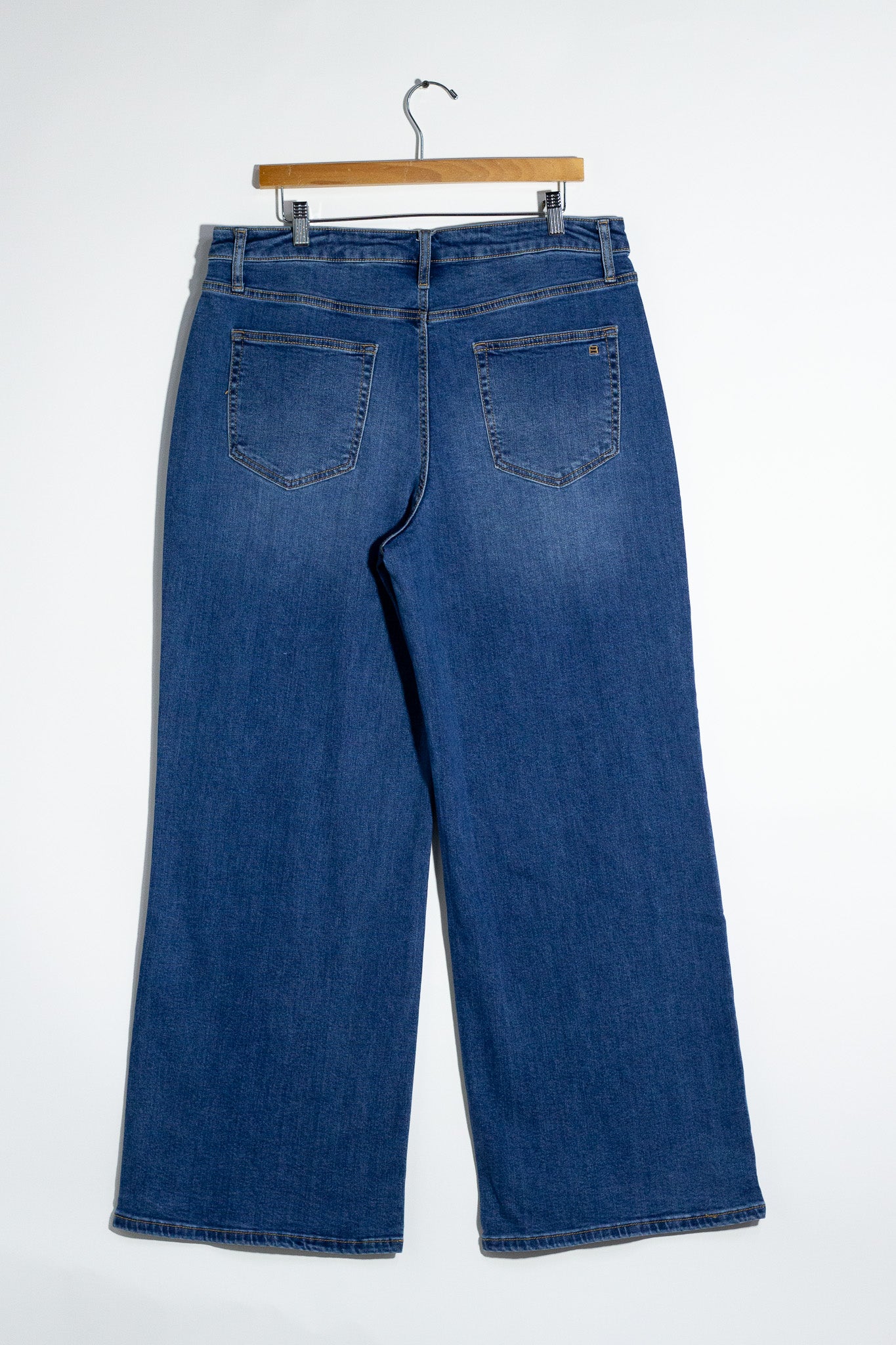 Jeans Recto Liso Curvy Oscuro