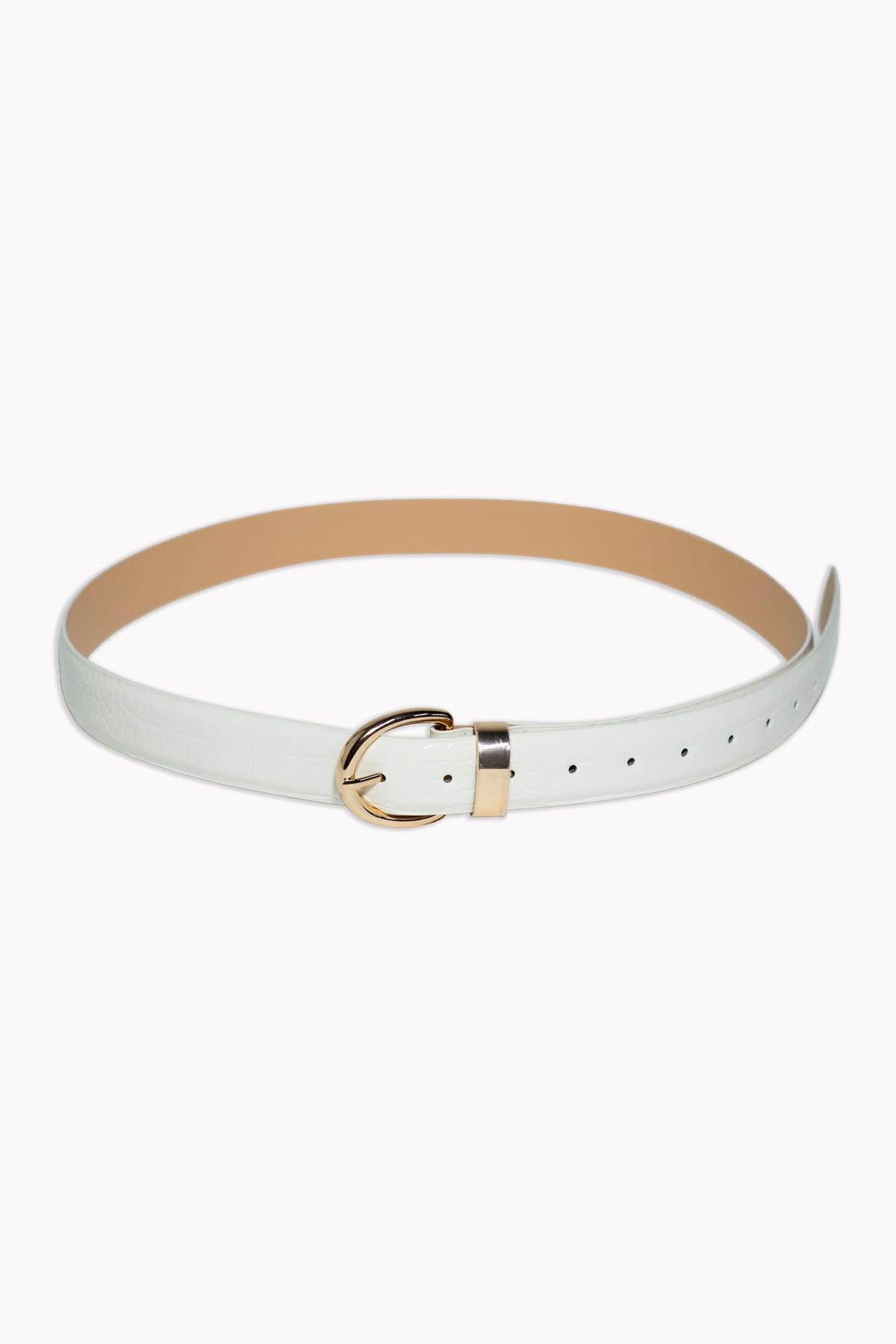 Cinto Panta Capitoneado Blanco para Mujer