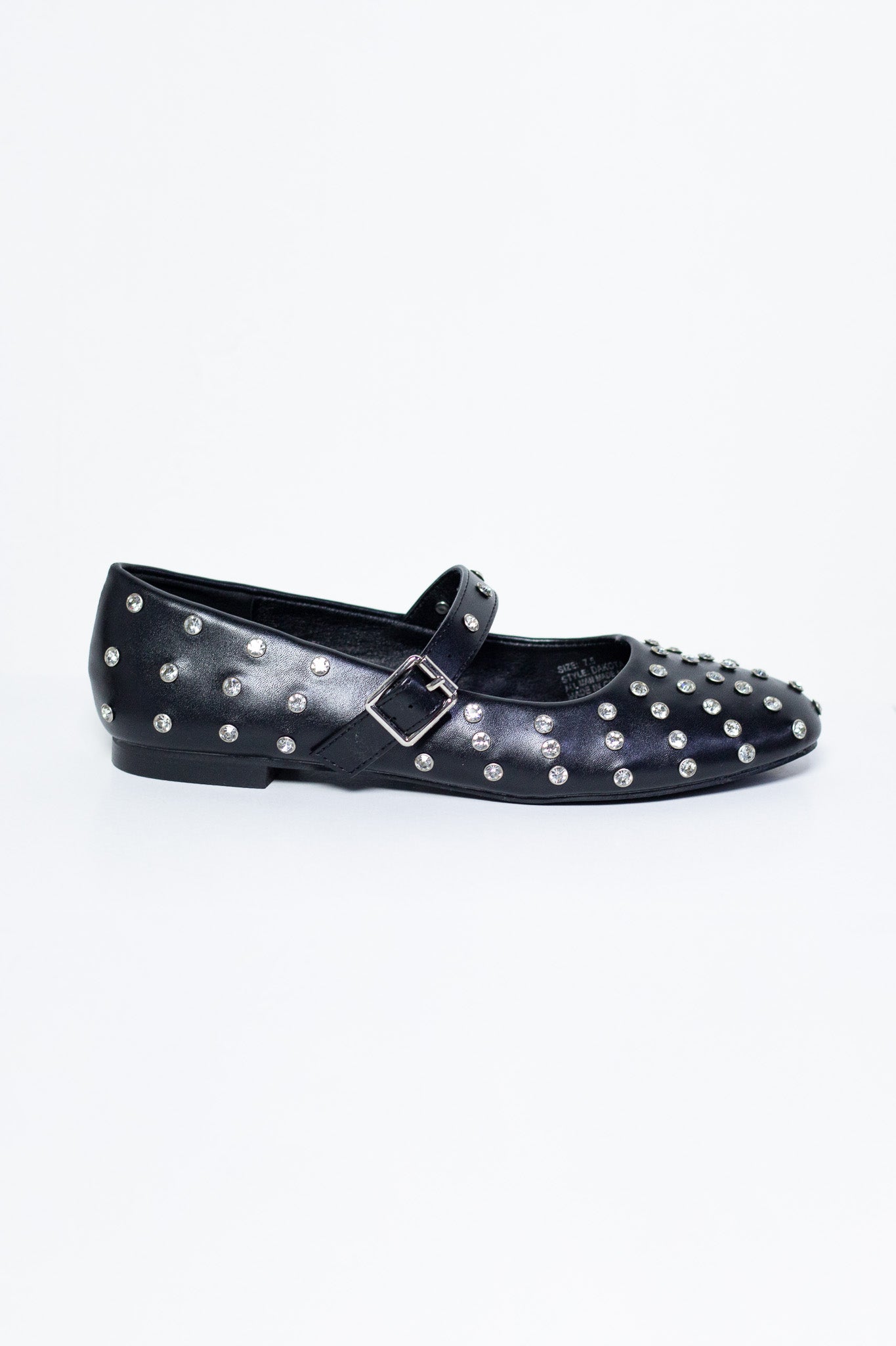 Flats con Estoperoles Negros Plus-Friendly Edge Casual Chic