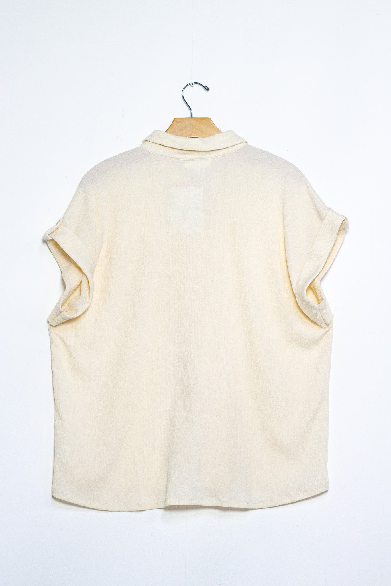 Camisa textura c/bolsa