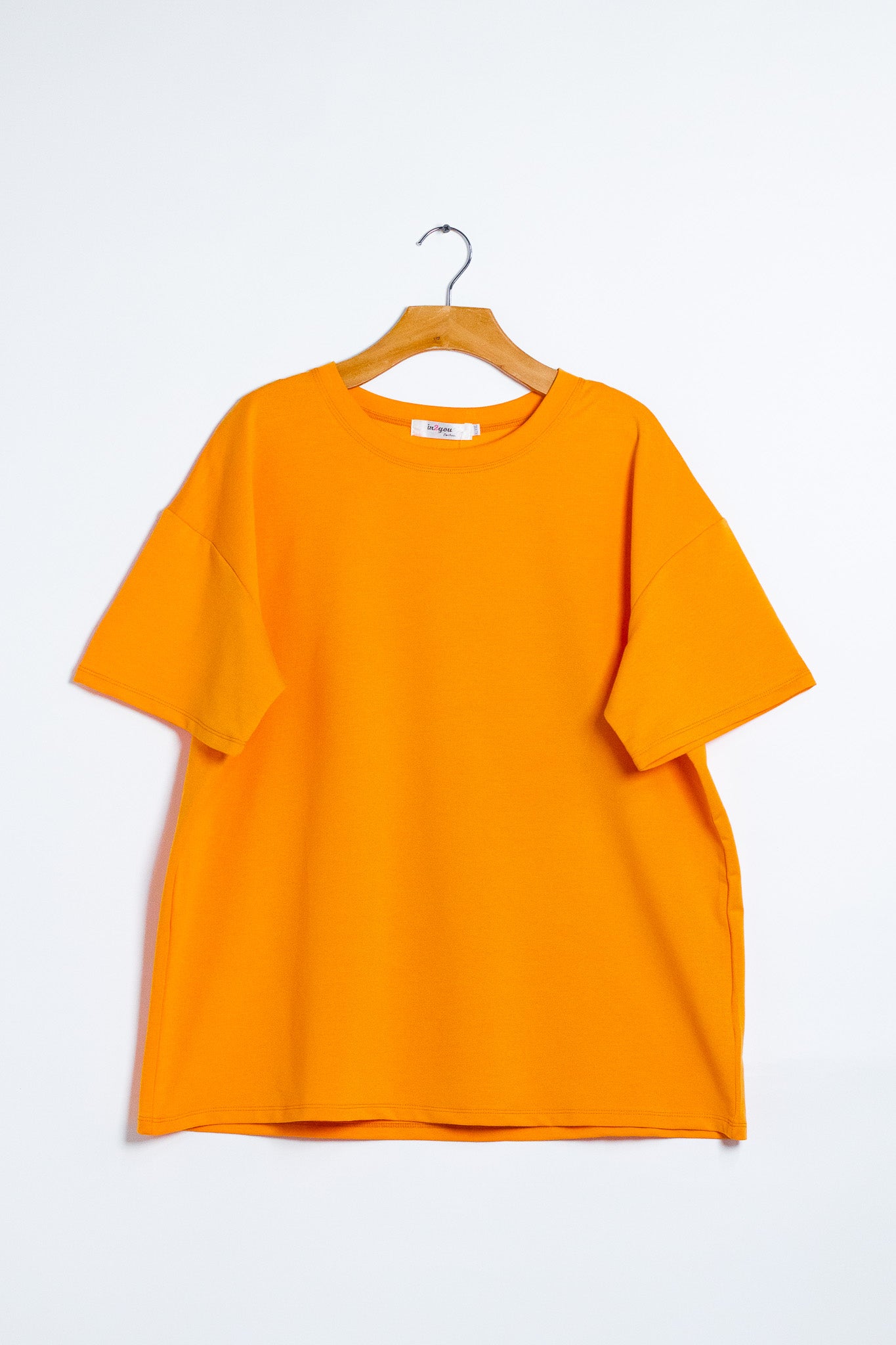 Playera Curvy Oversize Algodón Stretch Comodidad Urbana