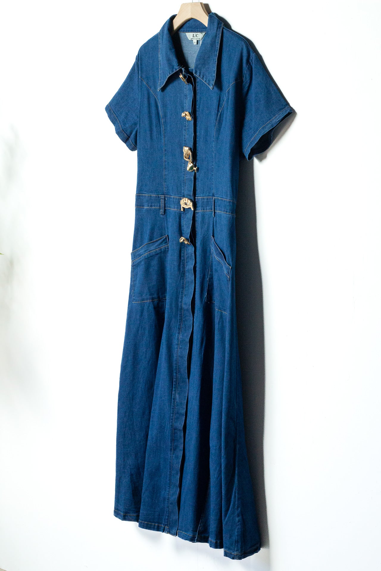 Denim maxi dress