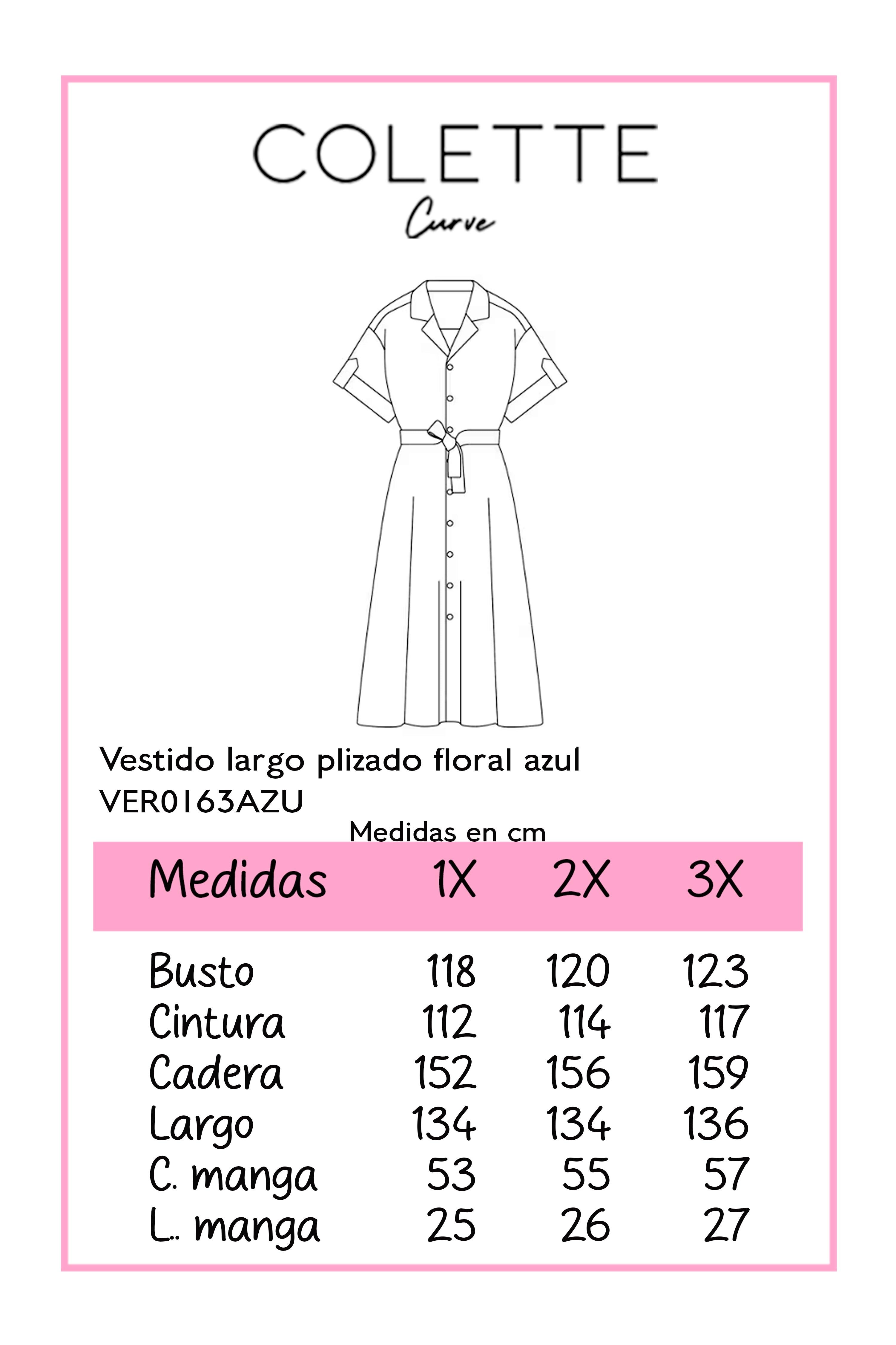 Vestido Largo Plizado Floral