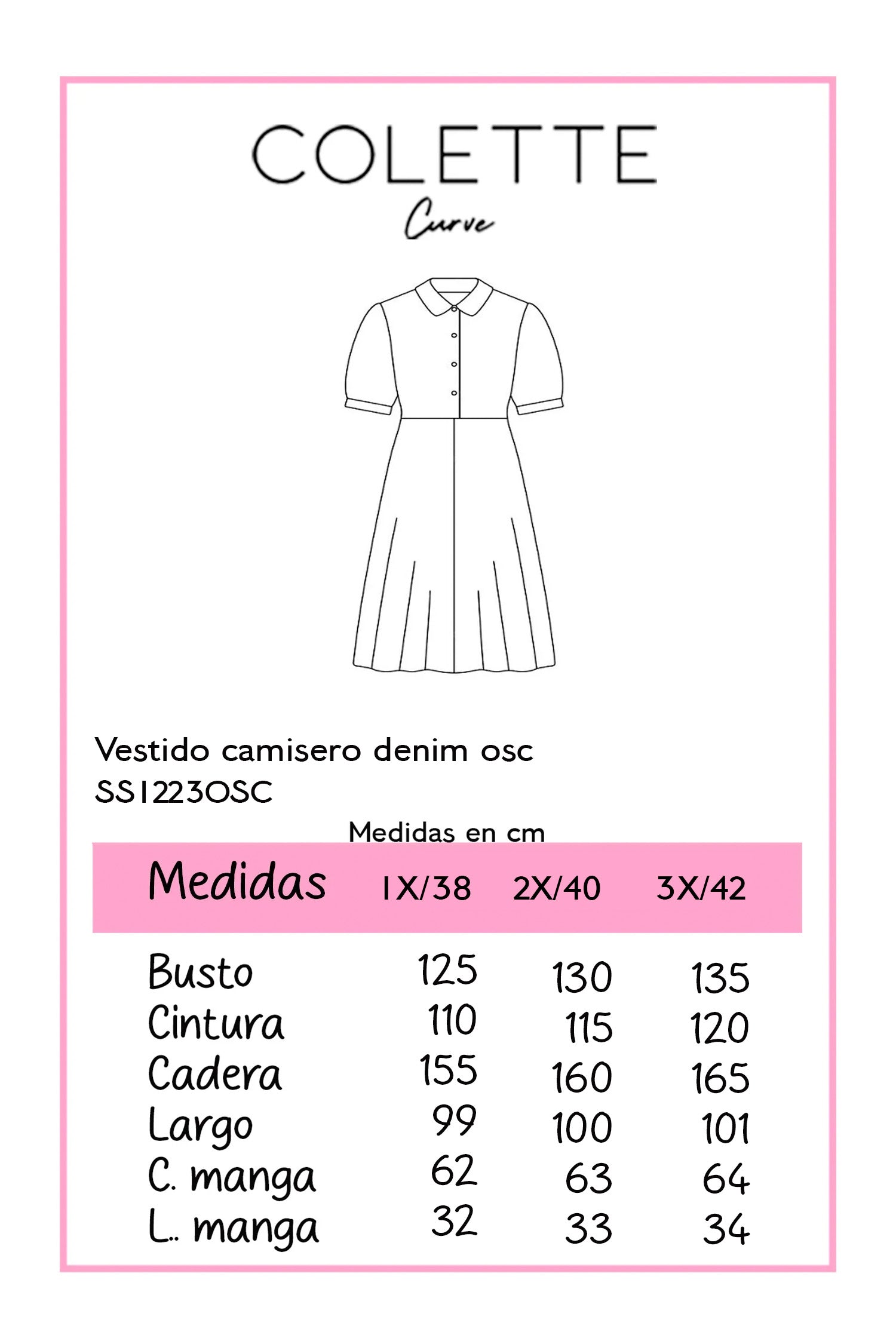 Vestido denim, fresco, comodo y facil de usar todo el dia.