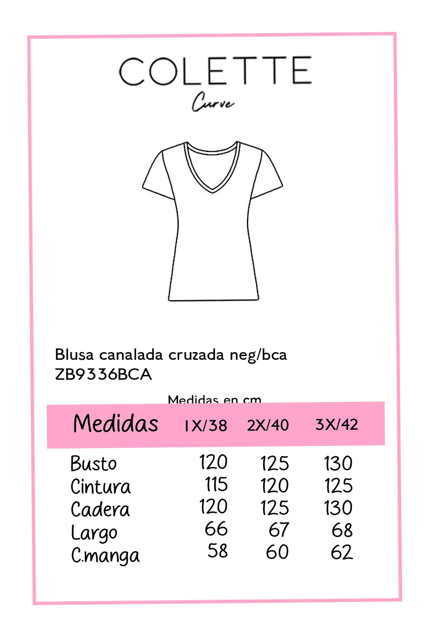 Blusa Curvy Canalado Cruzado Wrap Manga Corta Blanco