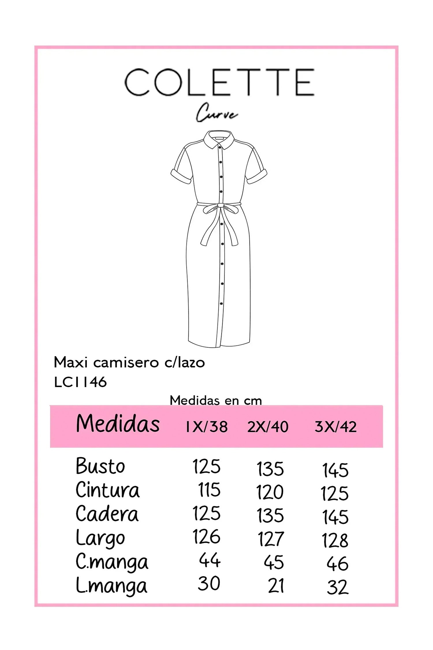 Vestido Camisero Curvy Midi Texturizado Botones Dorados Negro