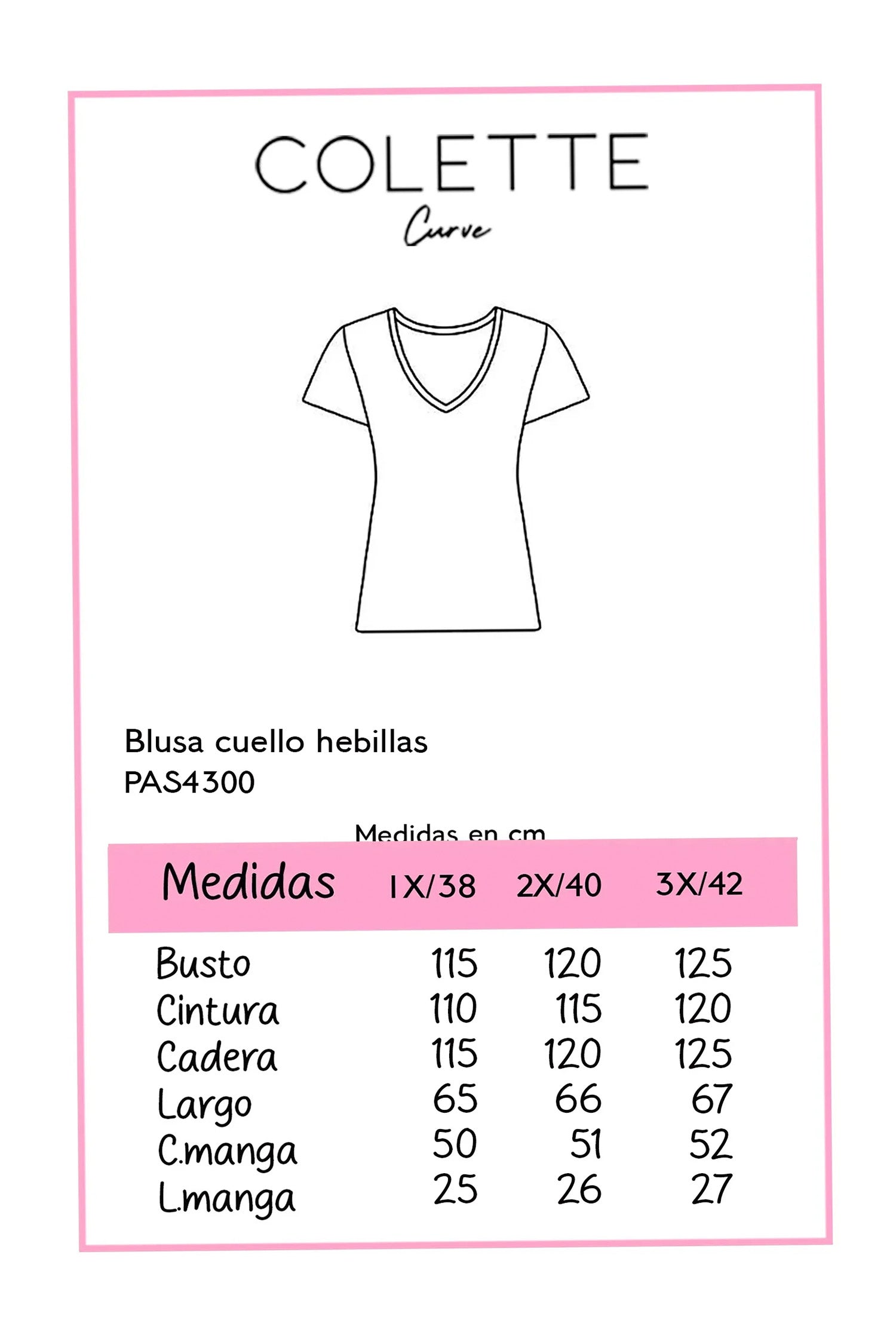 Blusa Curvy Azul Cielo de Algodón con Herrajes Dorados