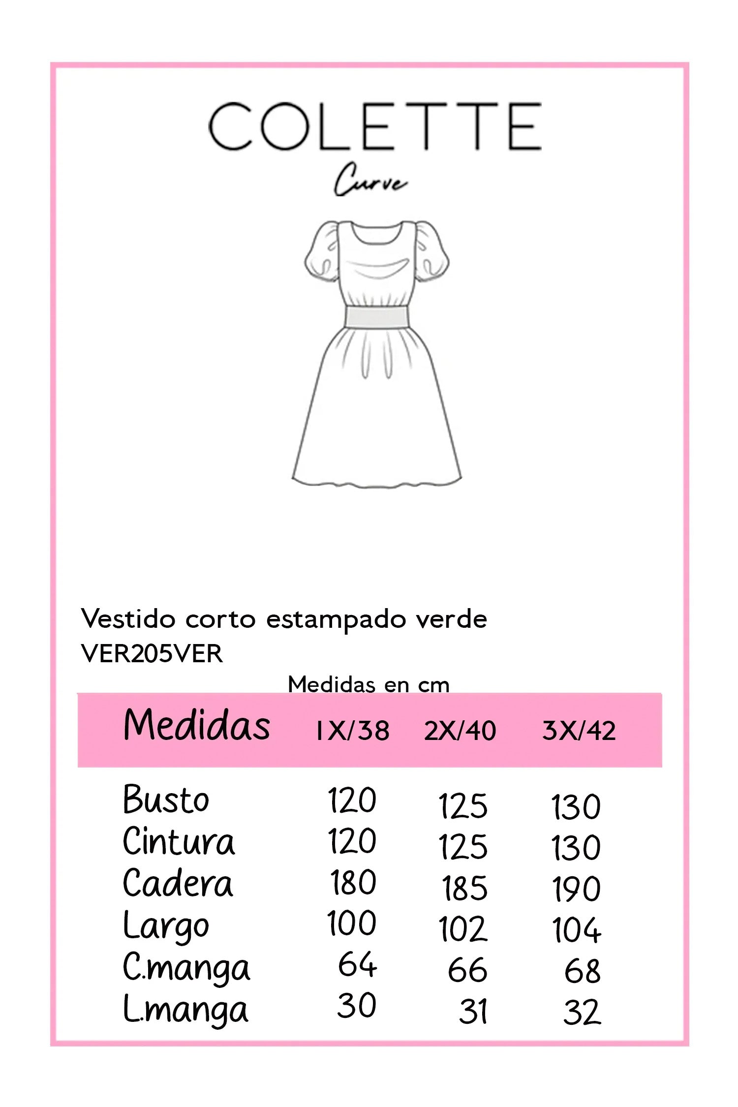 Vestido estampado de manga corta, casual para el verano. Fresco y ligero.