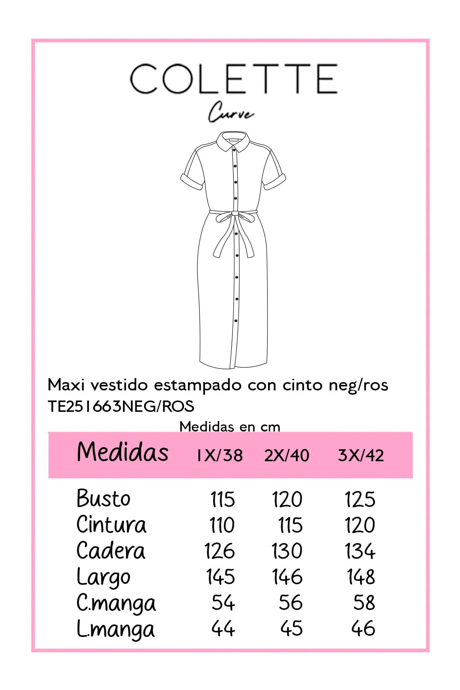 Maxi vestido estampado c/cinto neg