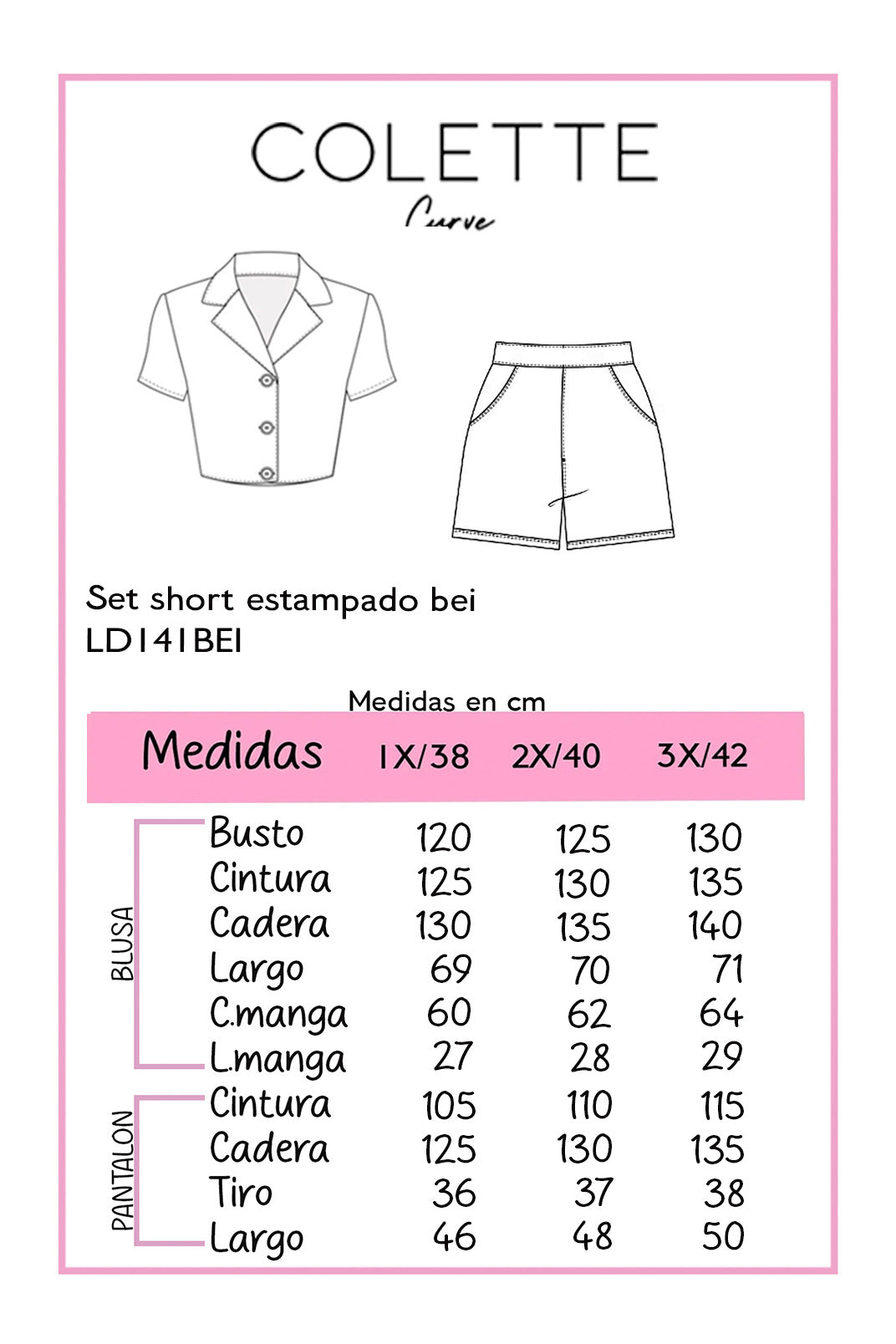 Conjunto Curvy Camisa + Short Paisley Multicolor