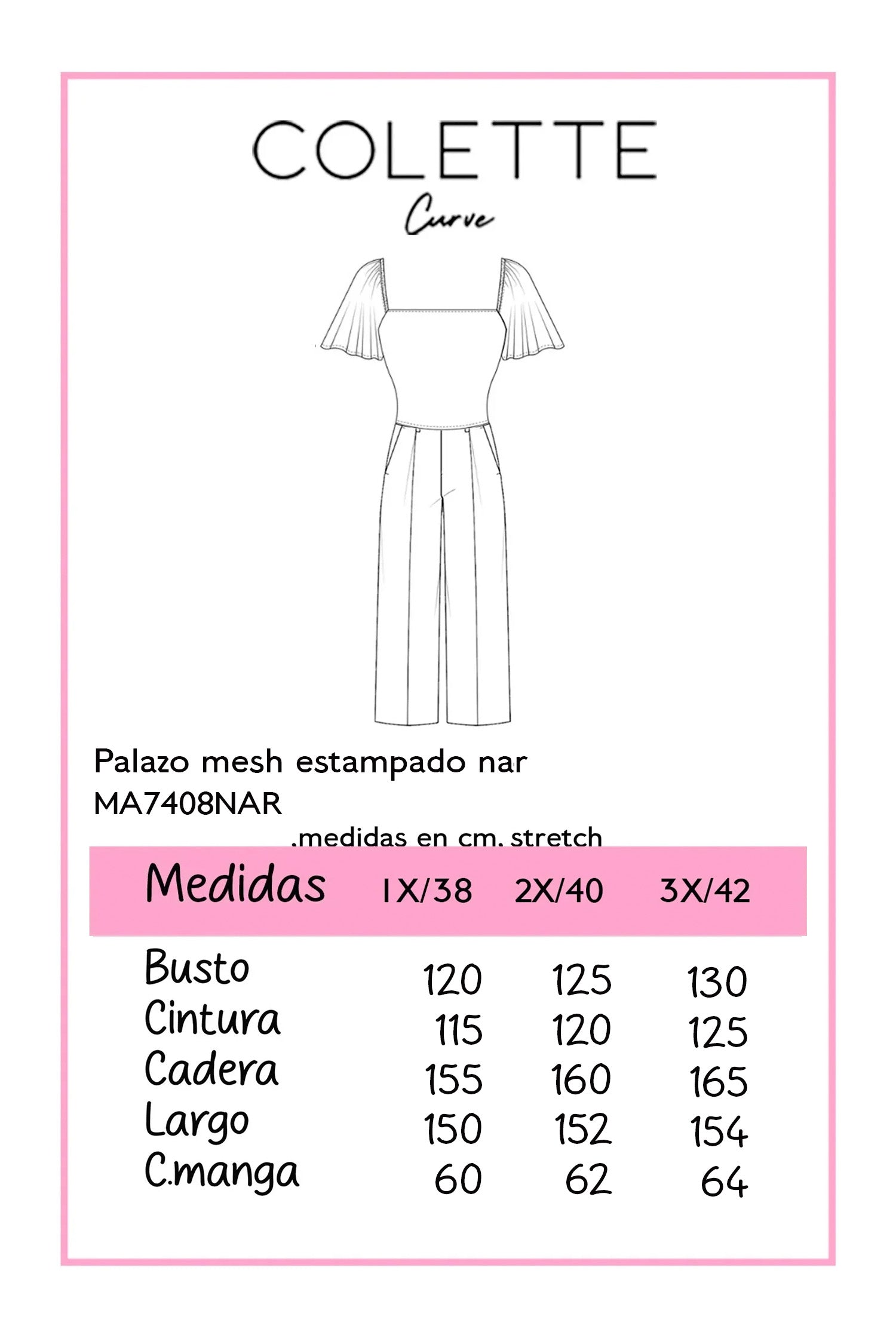 Jumpsuit Curvy Palazo Mesh Floral Tropical Coral