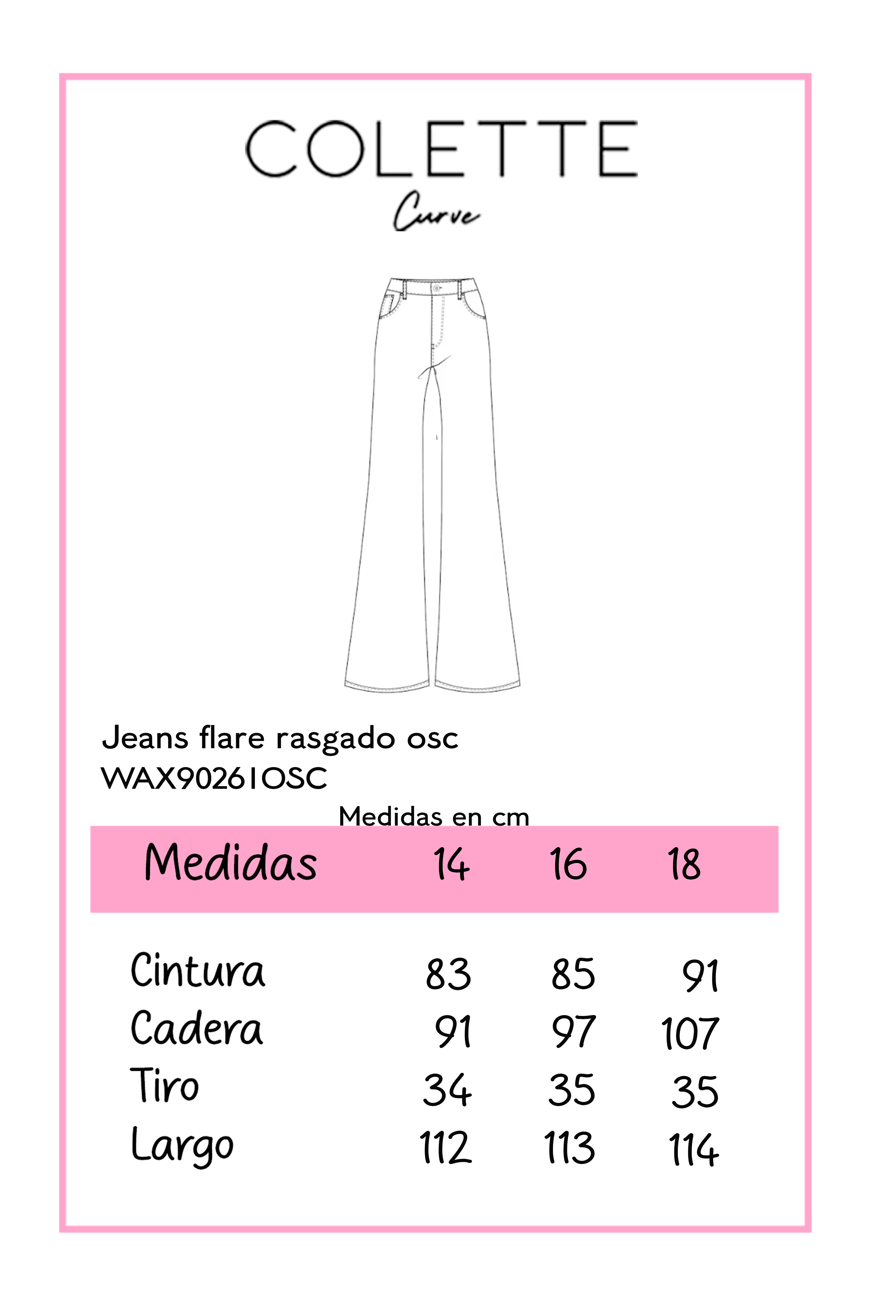 Jeans Flare Rasgado Azul