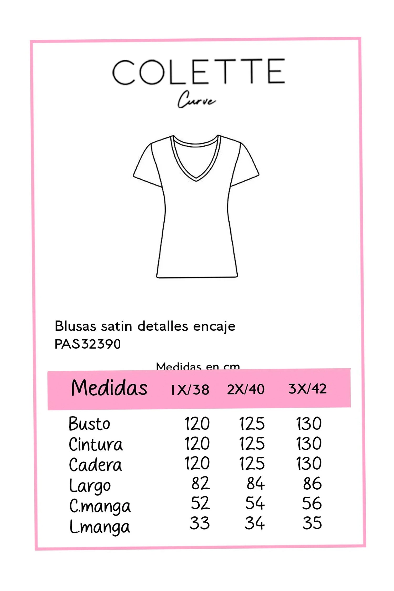 Blusa Curvy  Combinada Satin y Algodón con Encaje | Fashion Girl