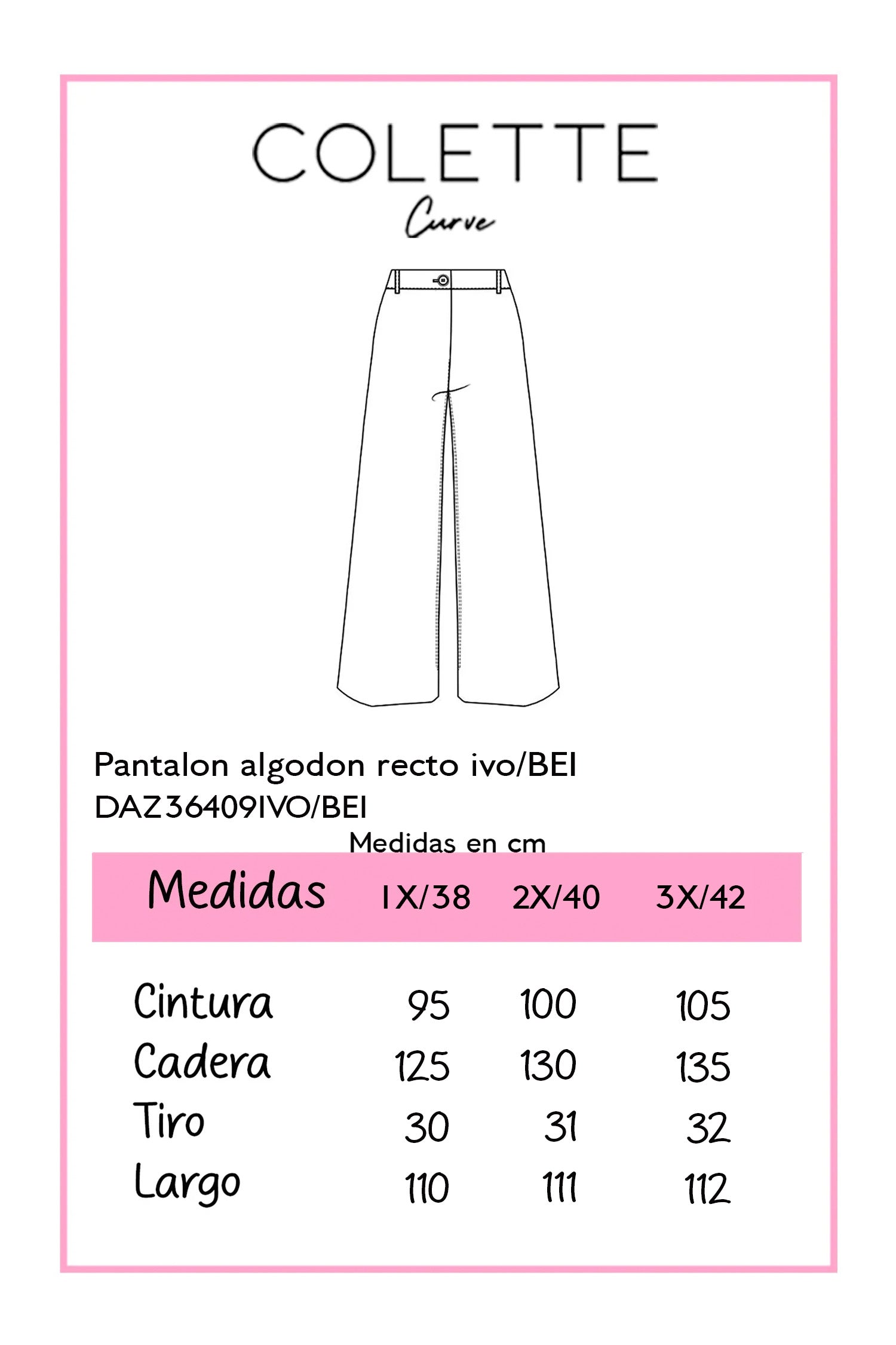 Pantalón Curvy Algodón Cómodo Versátil Looks Frescos Día