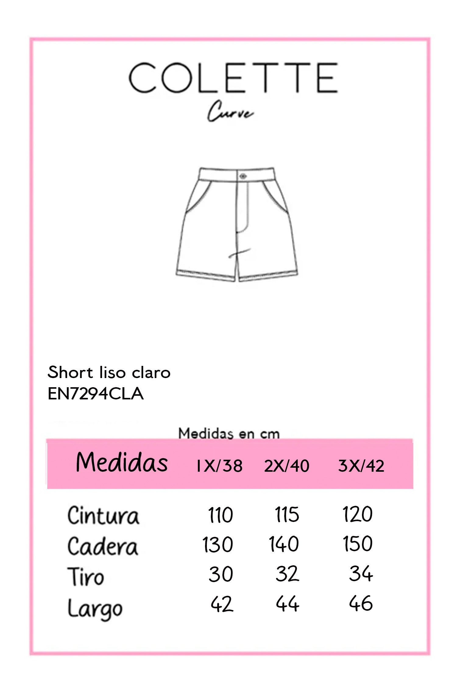 Short Curvy Mezclilla Stretch Básico Verano Cómodo