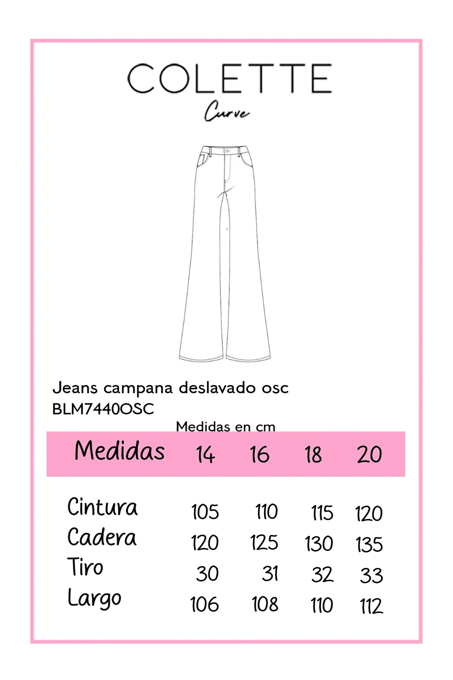 Jeans Curvy Bell Bottom Campana Deslavado Cintura Alta Azul