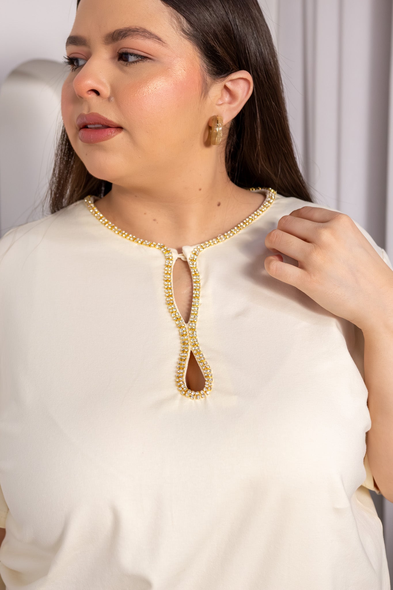 Blusa piedras hueso - 4