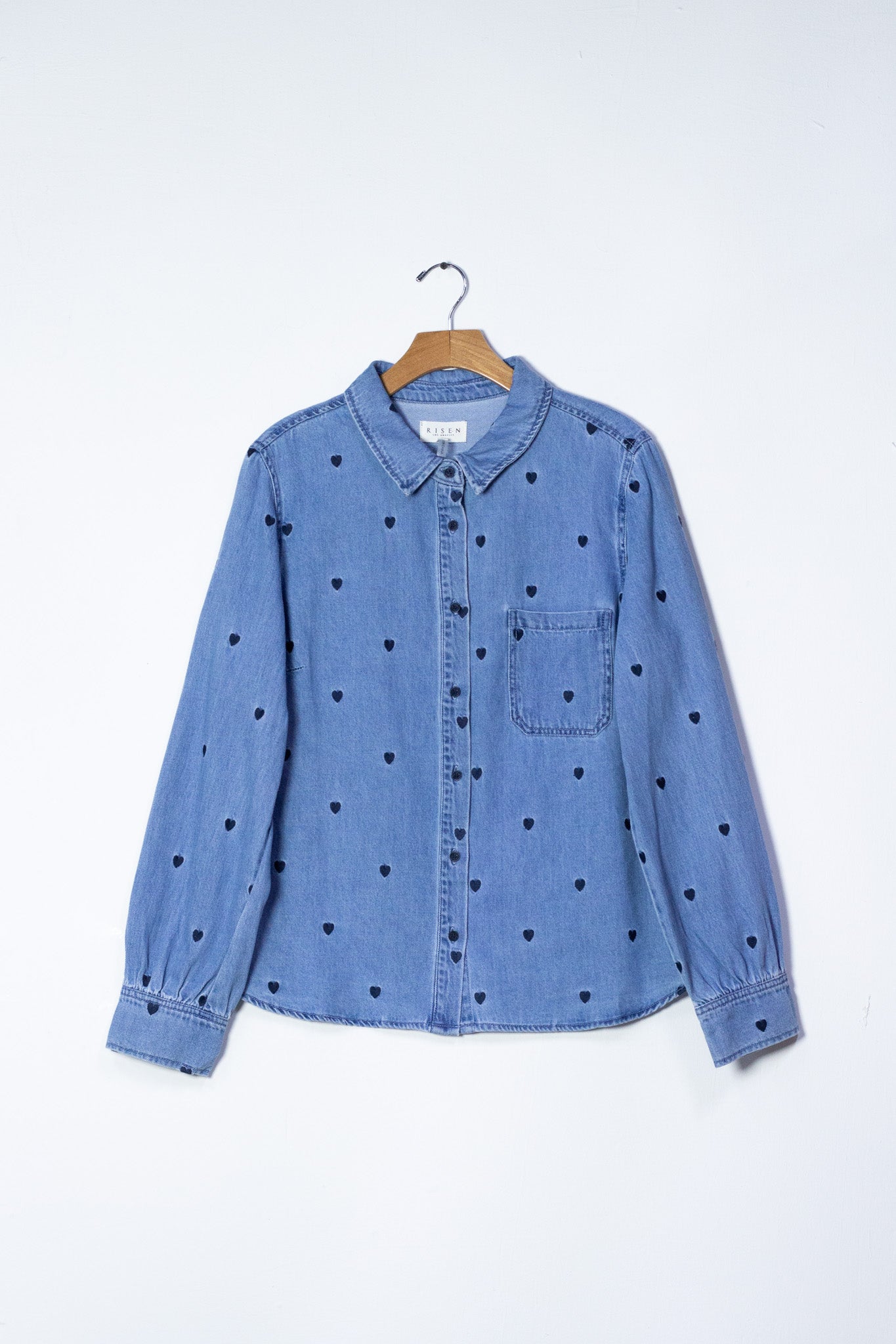 Camisa mezclilla corazones