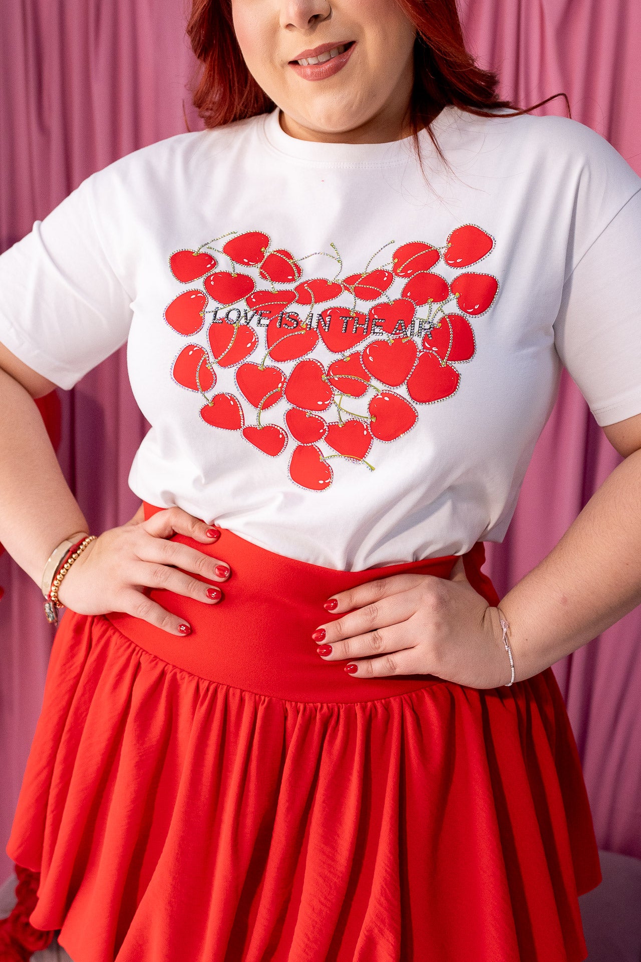 Playera Curvy "Love in The Air"