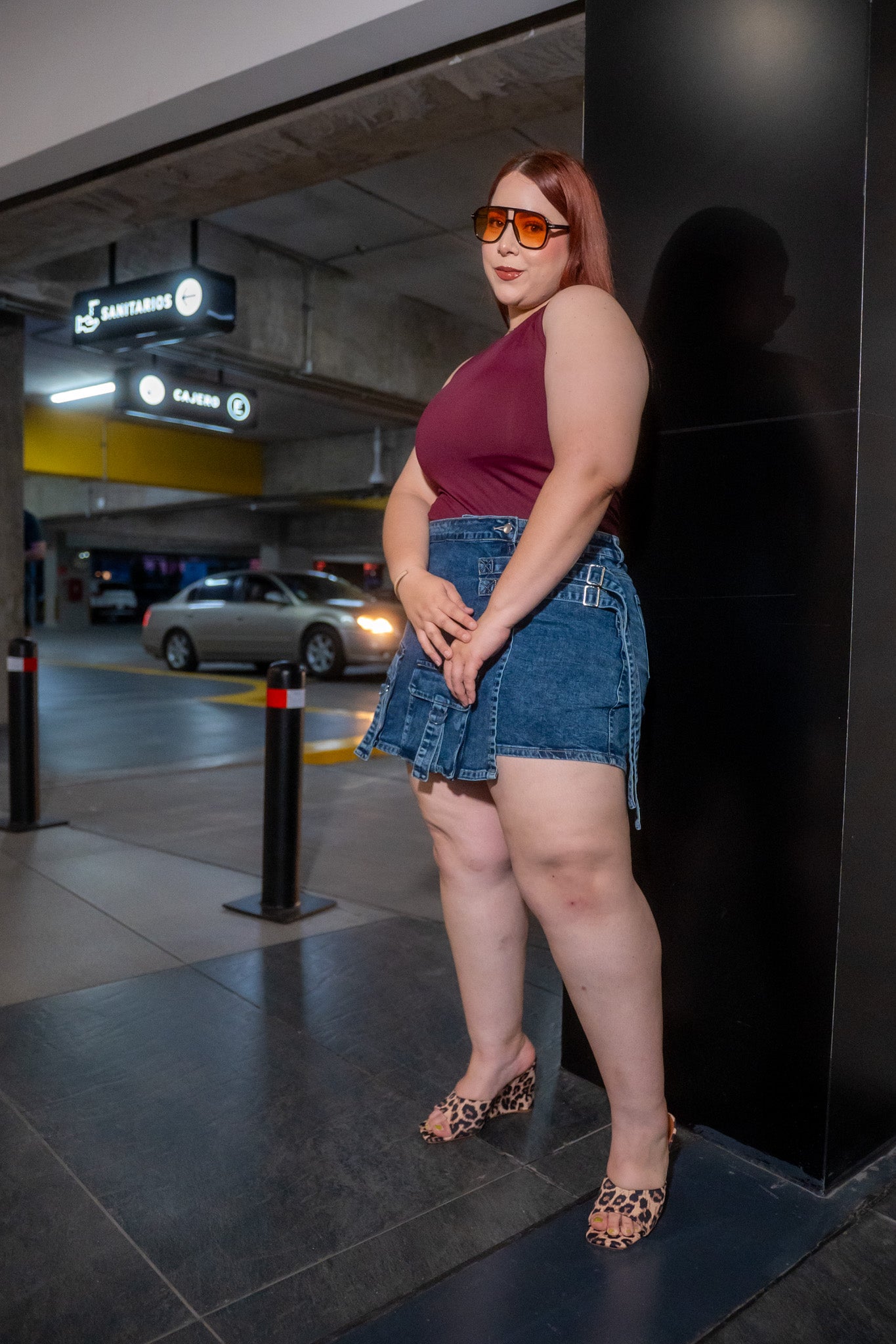 Short falda tipo cargo