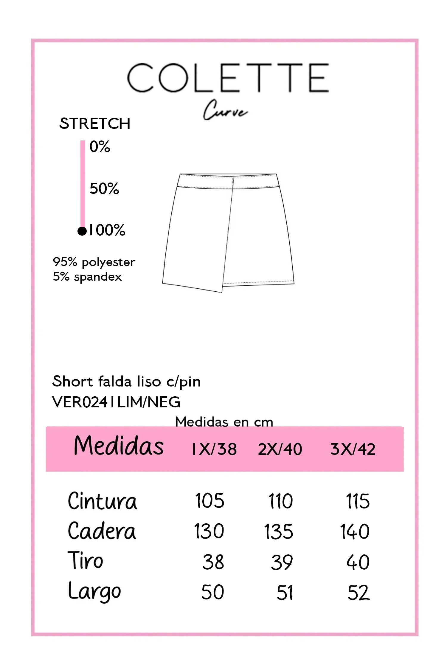 Tabla de medidas VER0241LIM