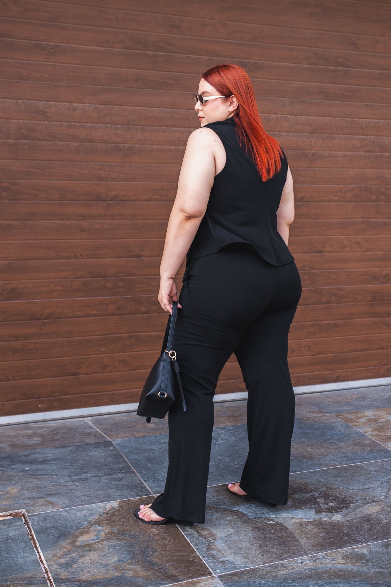 Chaleco Detalle Botones Curvy Negro