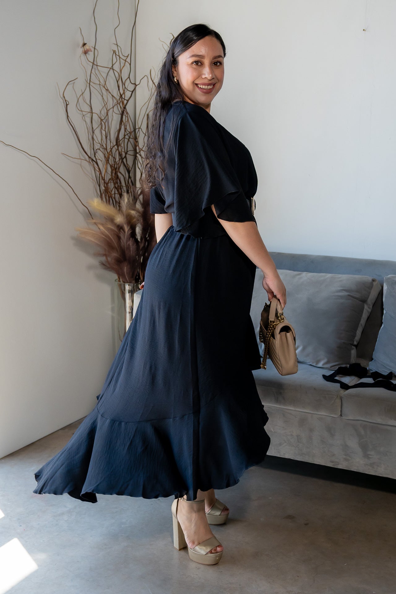 Vestido Midi Negro