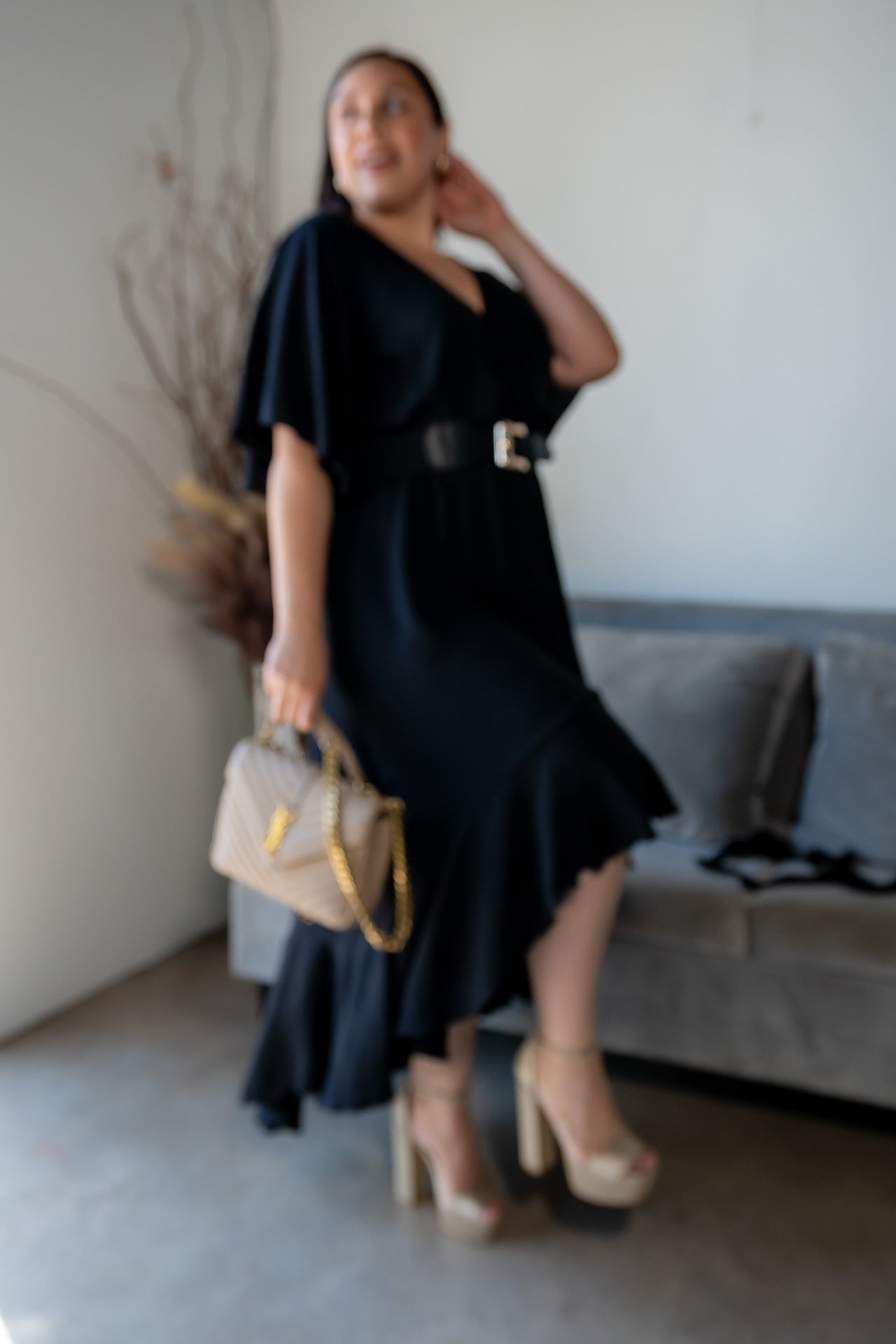 Vestido Midi Negro