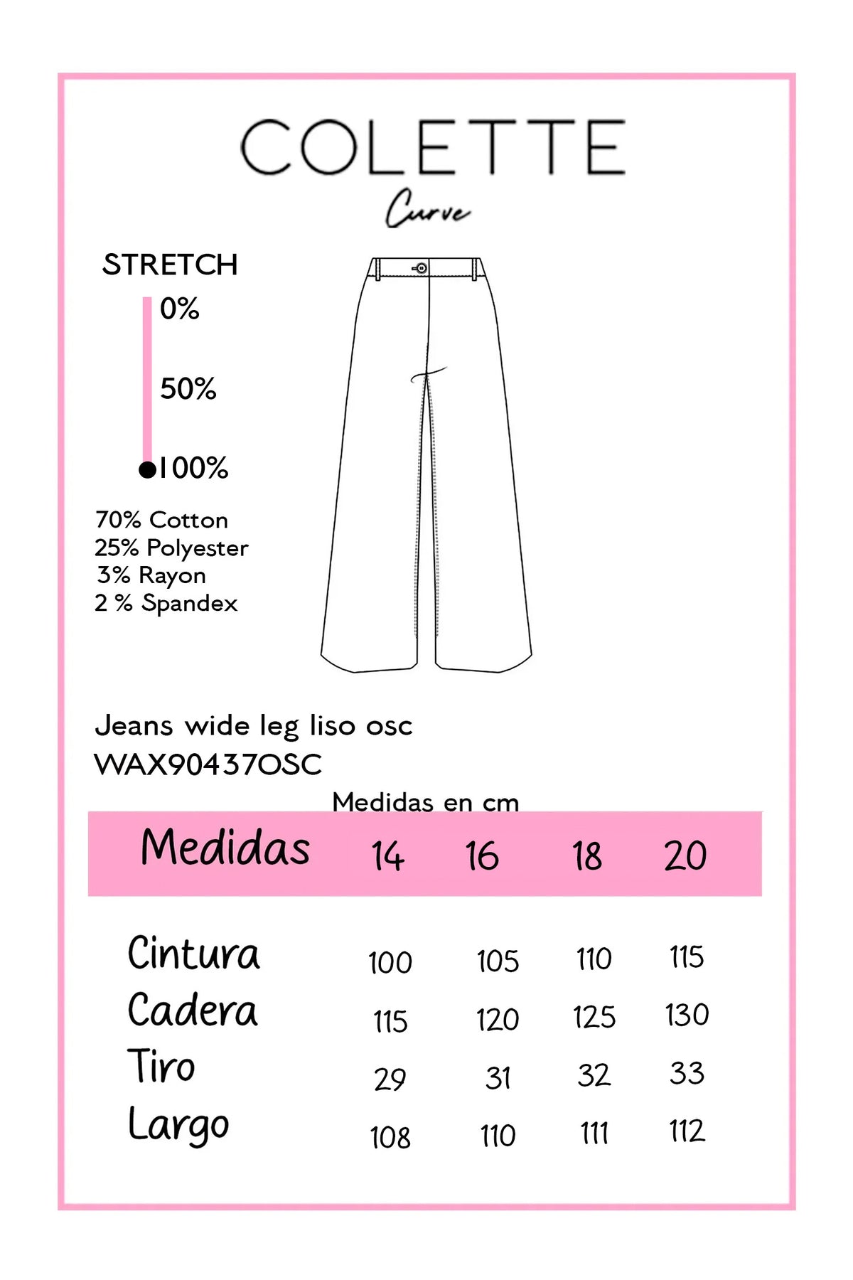 Tabla de medidas